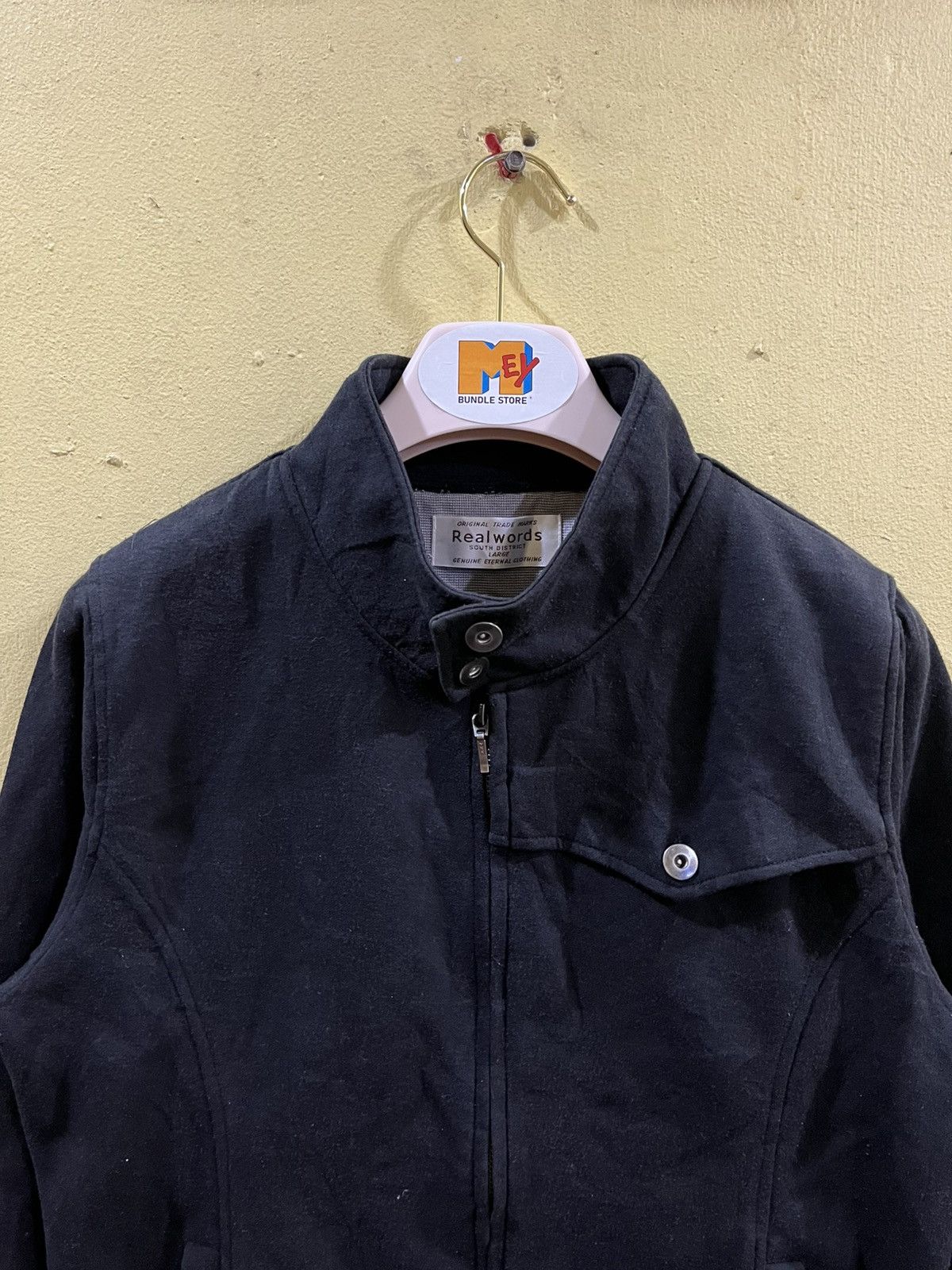Vintage Real words south distric black zip-up jacket Size US L / EU 52-54 / 3 - 3 Thumbnail