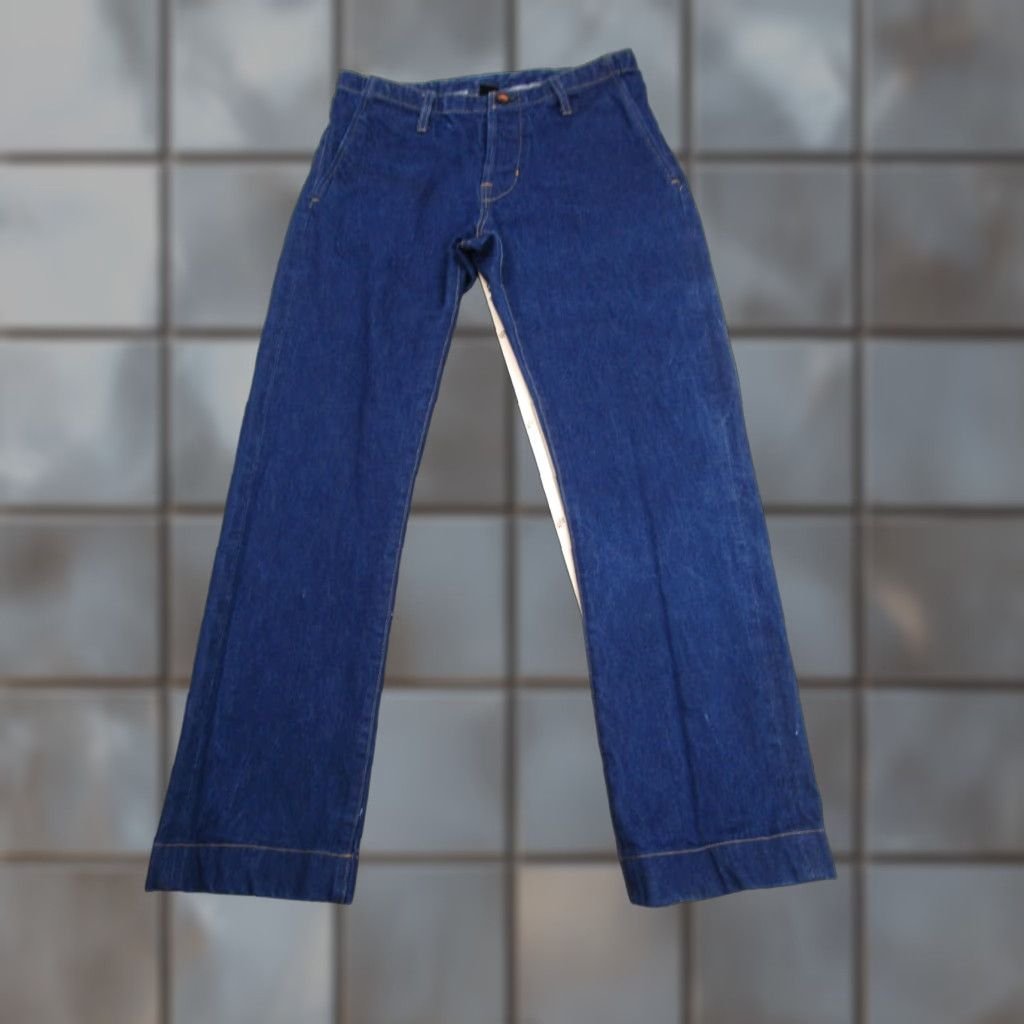 Denime BLKSMTH Jeans Mens 30 Blue Selvedge Denim Pants Cone White Oak Made USA Workwear Size US 30 / EU 46 - 1 Thumbnail