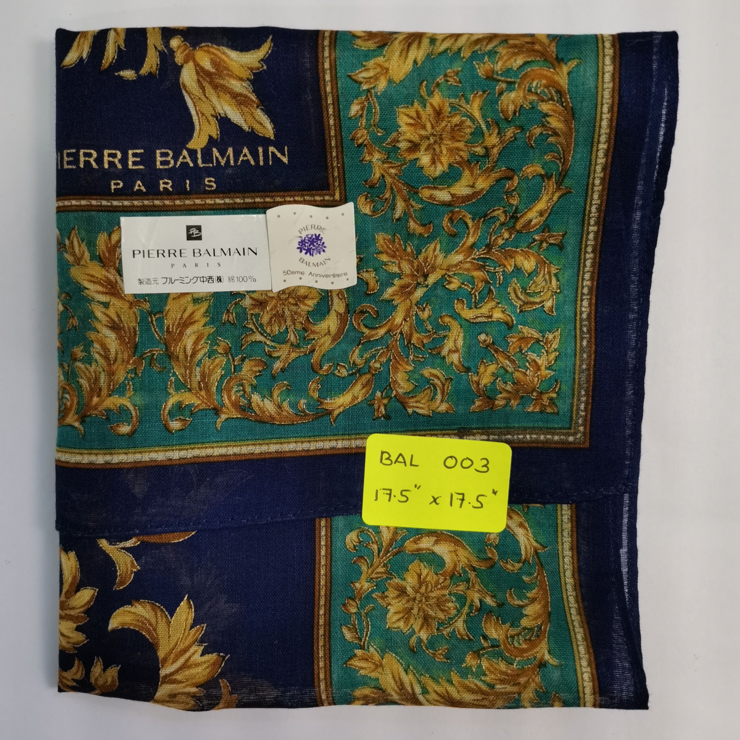 Pierre Balmain PIERRE BALMAIN HANDKERCHIEF/ BANDANA/ SCARF Size ONE SIZE - 10 Thumbnail