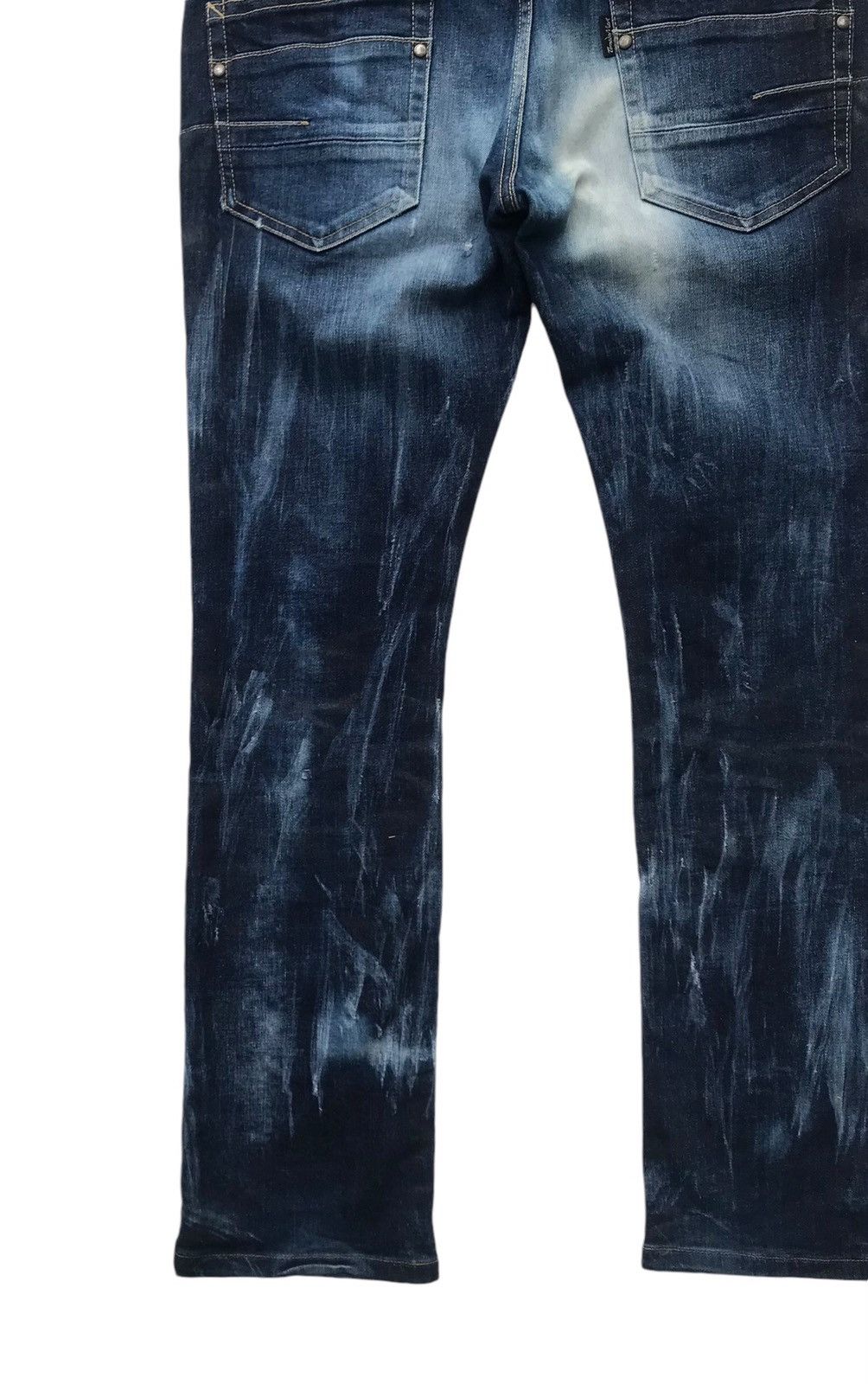 If Six Was Nine Tornado Mart Japan Bleached Distressed Denim Size US 34 / EU 50 - 14 Thumbnail