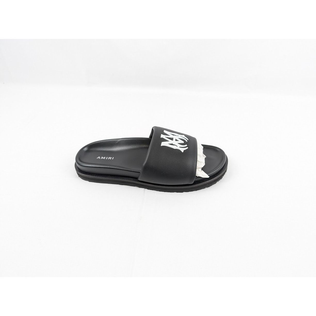 Amiri o1rshd1 Leather Slide in Black / White Size US 7 / EU 40 - 1 Thumbnail