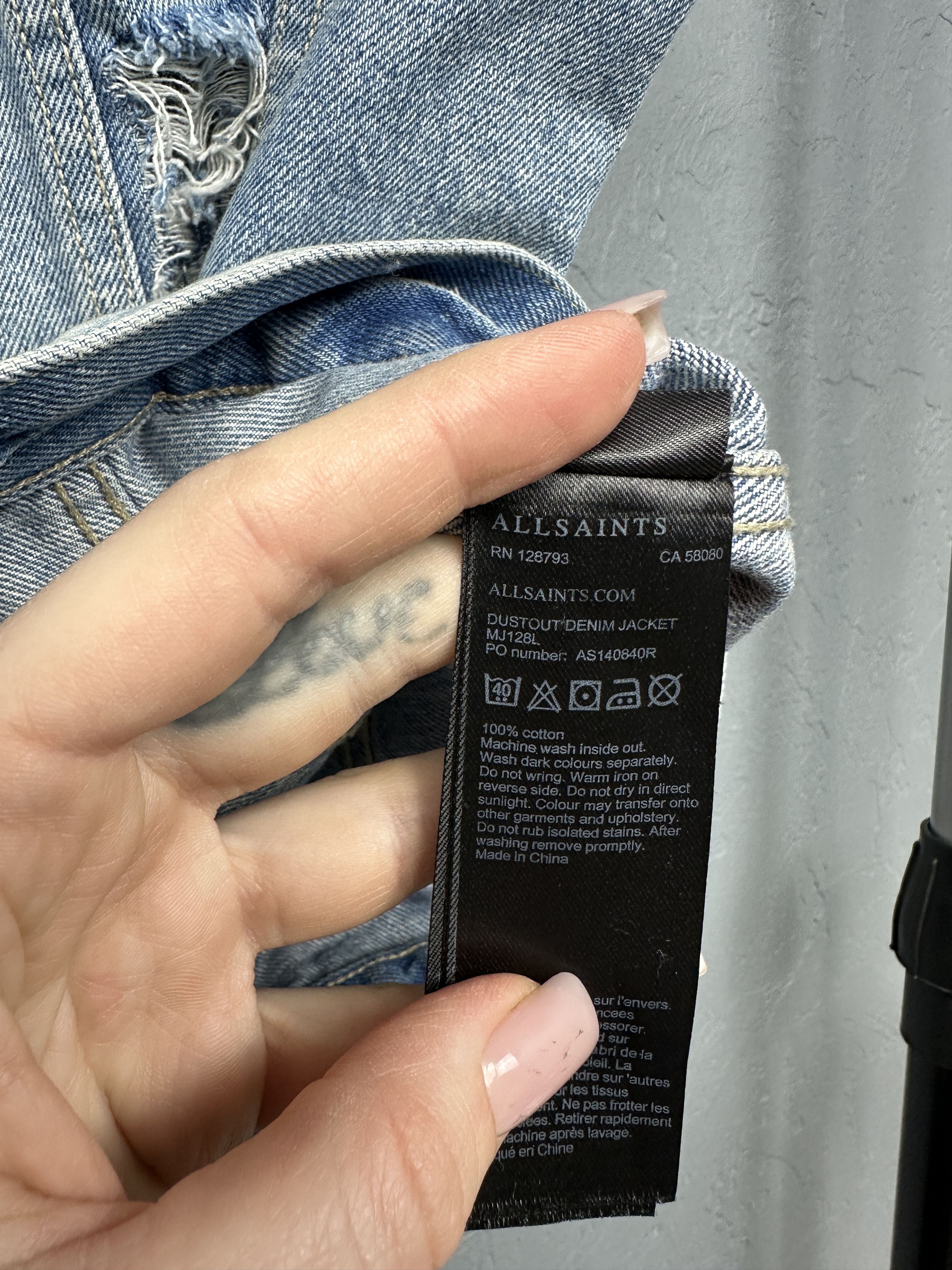 Allsaints Allsaints Mens Dustout Denim Vest Custom Size US S / EU 44-46 / 1 - 9 Thumbnail