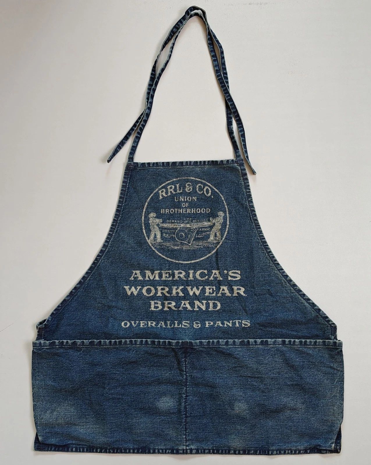 RRL Ralph Lauren Double RL Cotton Denim Apron FTP 1203 Size ONE SIZE - 1 Thumbnail