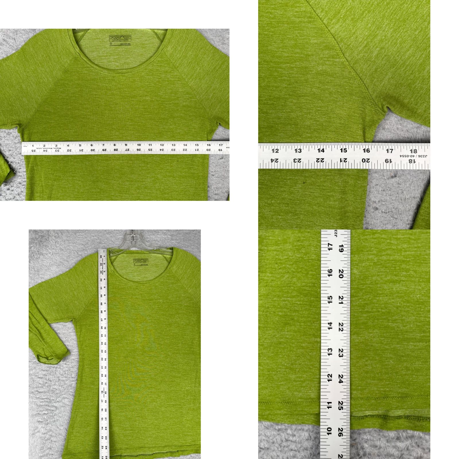 Patagonia Patagonia Shirt Women S Green 3/4 Sleeve Crew Neck Polyester Jersey Basic Casual Shirt Womens Size S / US 4 / IT 40 - 8 Thumbnail