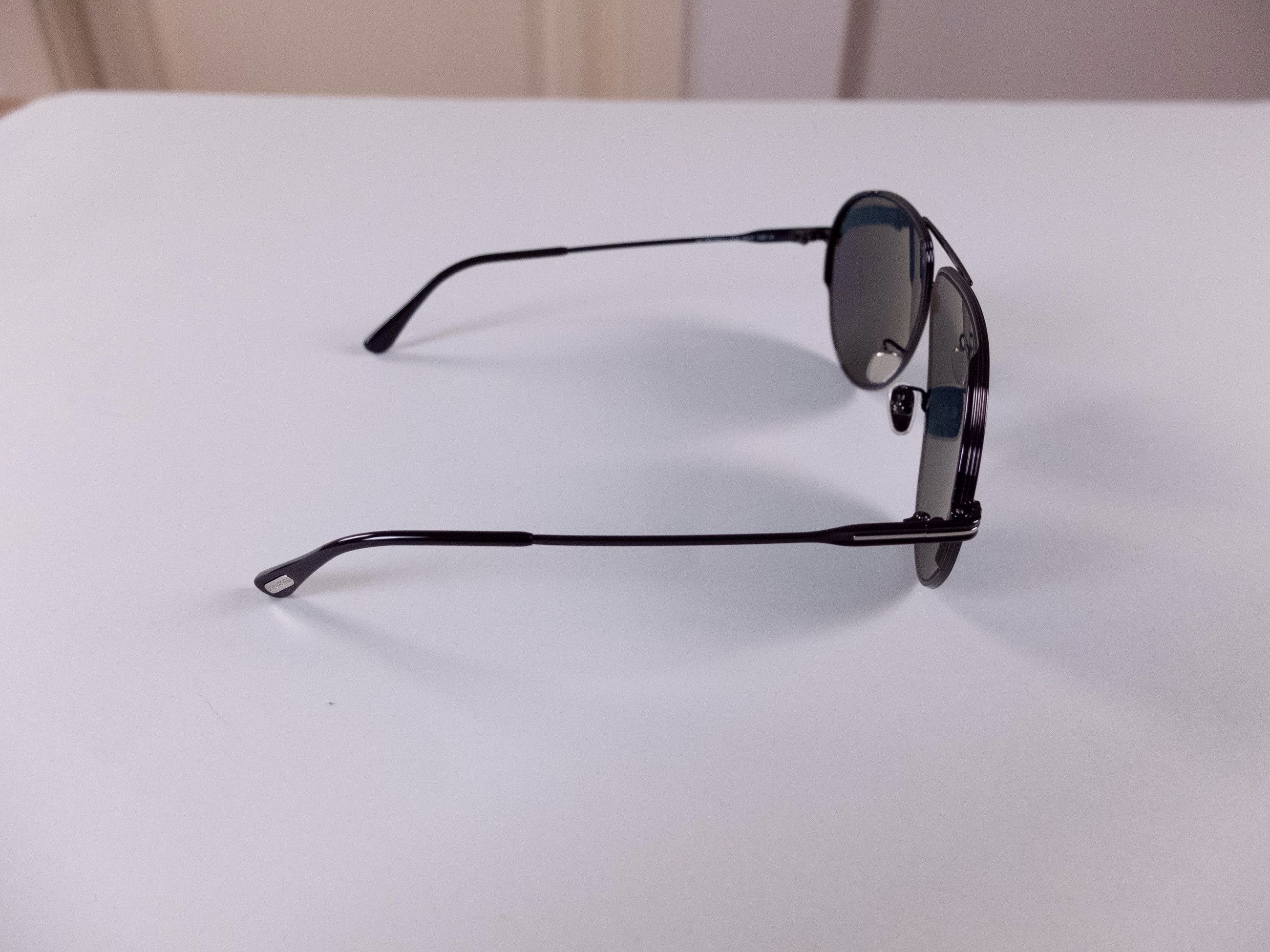 Tom Ford TOM FORD Jet black aviator pilot sunglasses UV protect. 64mm Size ONE SIZE - 4 Thumbnail