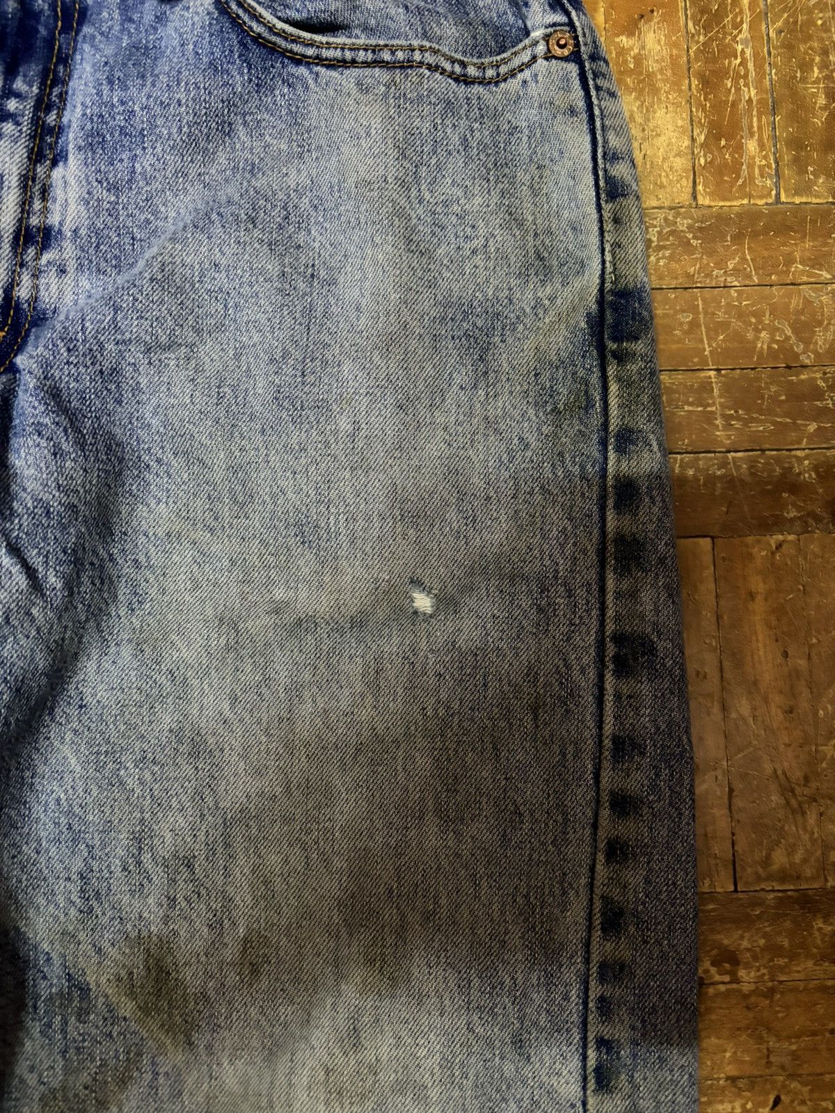 Jean × Levi's × Vintage Vintage Levis 505 Regular Fit Men Jeans (Size 32) Size US 32 / EU 48 - 5 Thumbnail