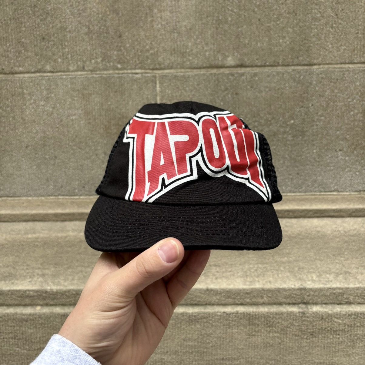 Tapout Tapout VTG Y2K black mesh deadstock trucker hat BNWT Size ONE SIZE - 1 Thumbnail