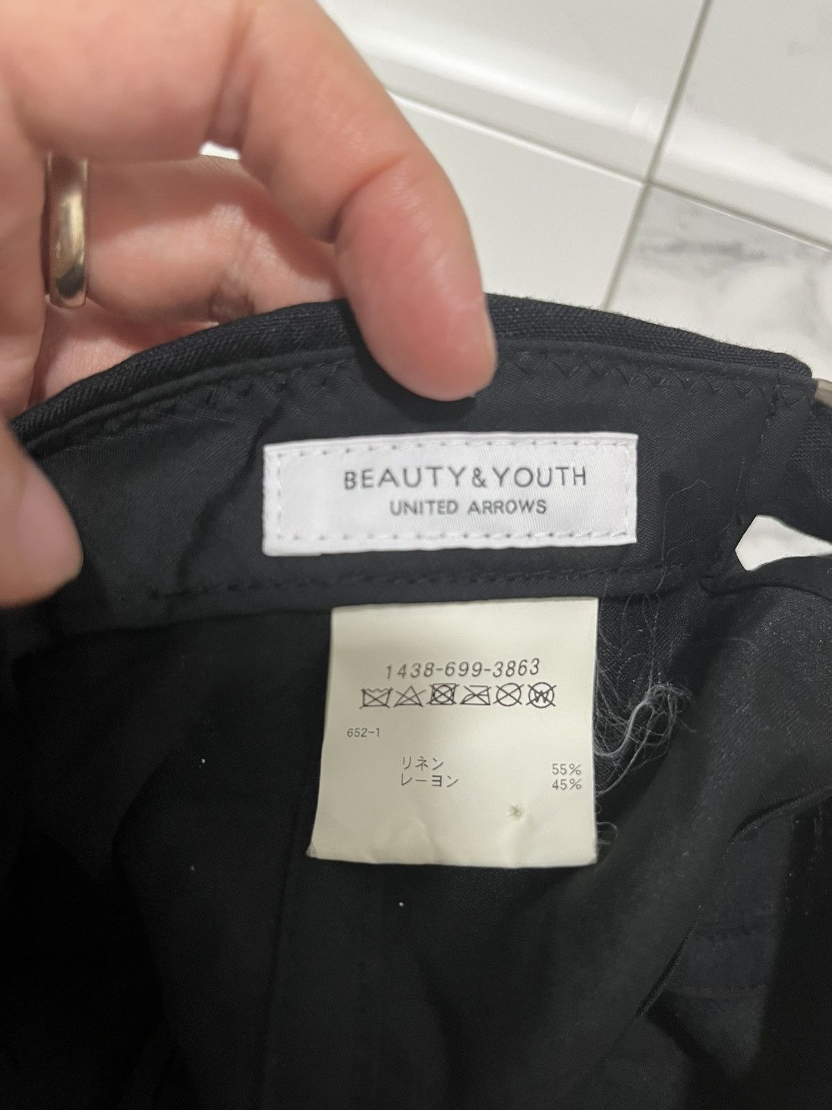 New Era × United Arrows × Vintage Beauty & youth United arrows black linen hat baseball cap Size ONE SIZE - 4 Thumbnail