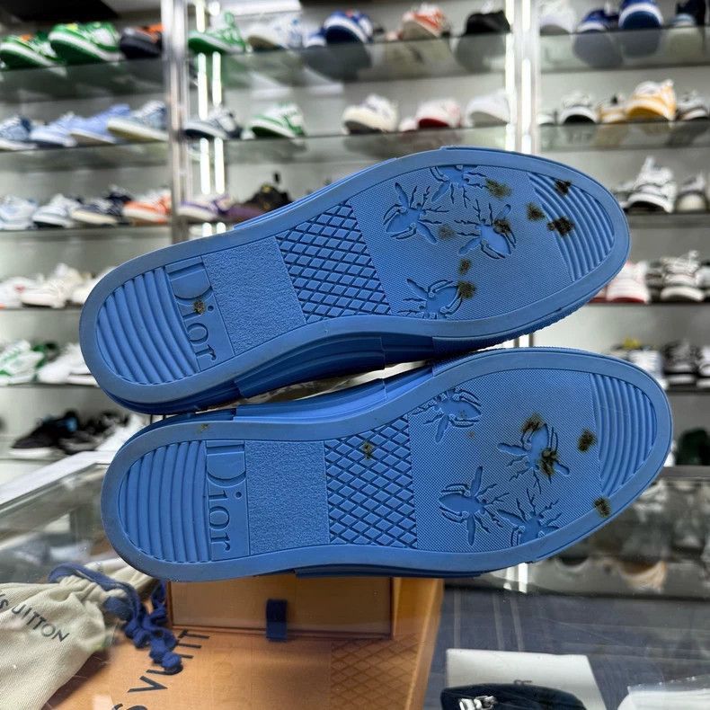 Dior Dior B23 Sneakers White Blue Print Size 40-2506 Size US 7 / EU 40 - 6 Thumbnail