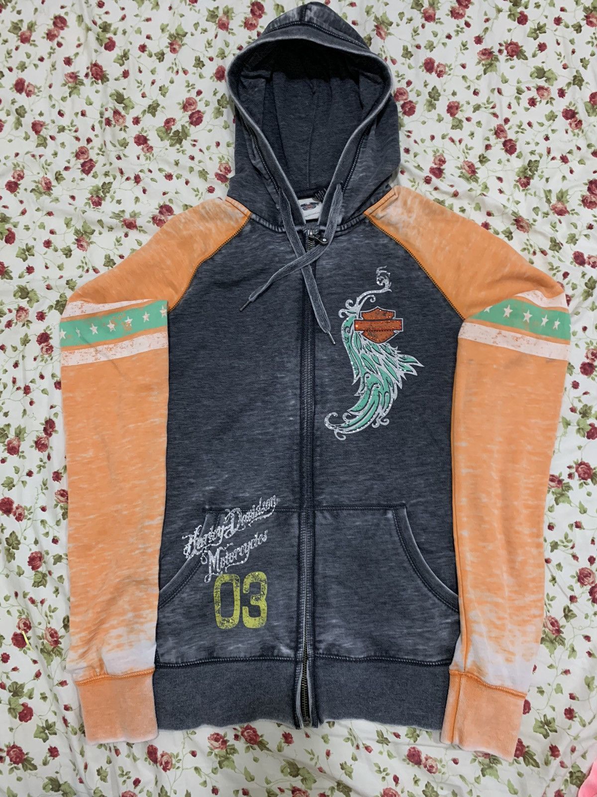 Harley Davidson × If Six Was Nine × Vintage Harley Davidson Zip Up Hoodie Faded Size US M / EU 48-50 / 2 - 1 Thumbnail