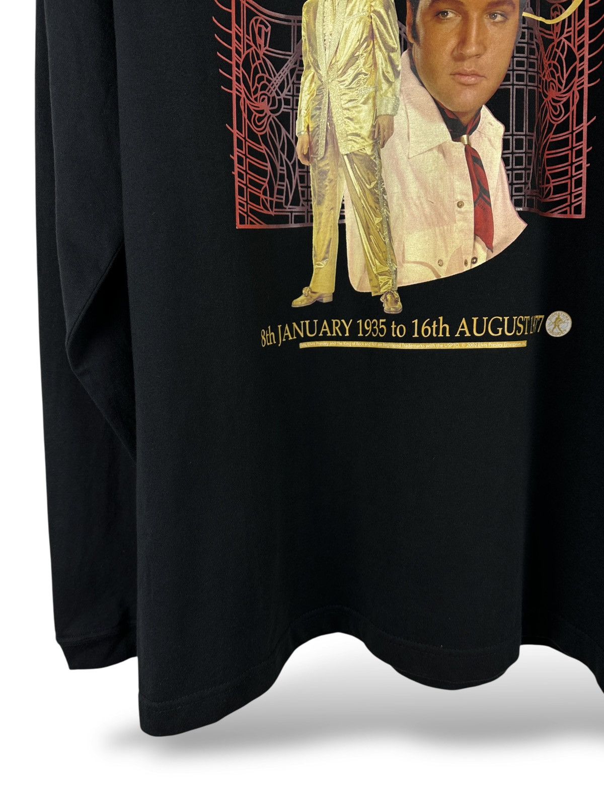 Vintage Vintage 2002 Elvis Presley Graphic Print Long Sleeve T-Shirt Size US M / EU 48-50 / 2 - 5 Thumbnail