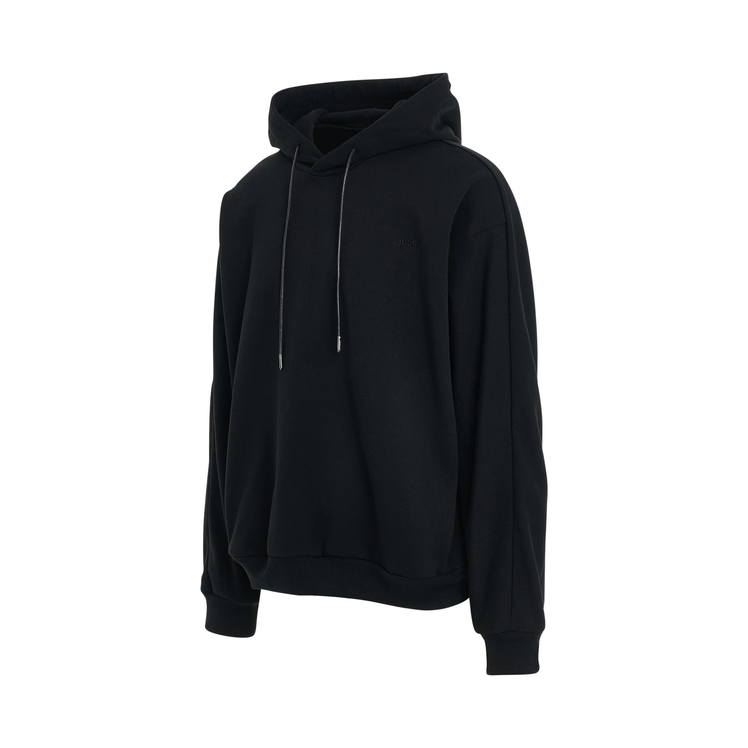 Juun.J o1mris0824 Cotton Hoodie in Black Size US M / EU 48-50 / 2 - 2 Thumbnail