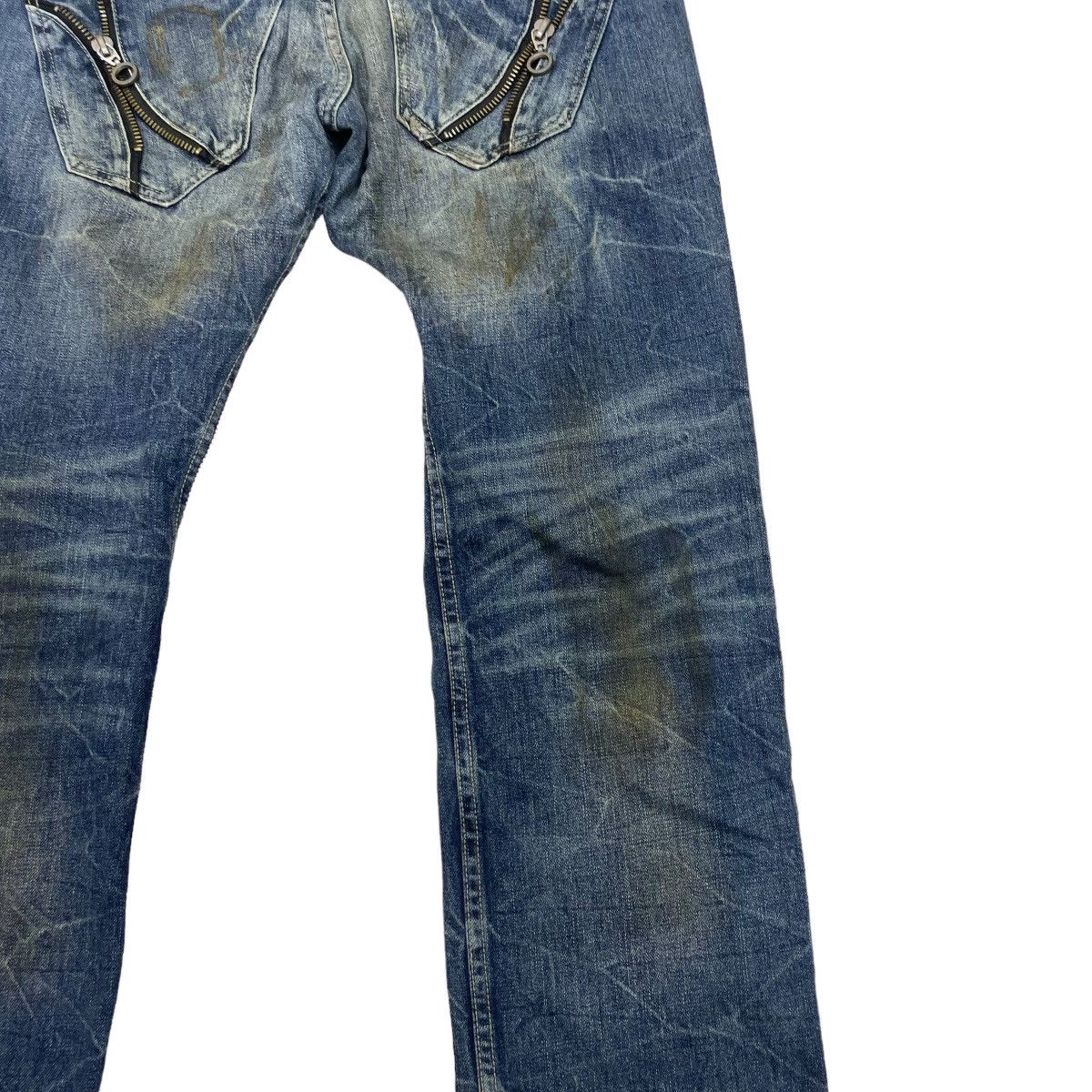 14th Addiction × If Six Was Nine × Le Grande Bleu (L.G.B.) Trashed Japanese Brand Ratle Trap Distress Denim Size US 32 / EU 48 - 20 Thumbnail