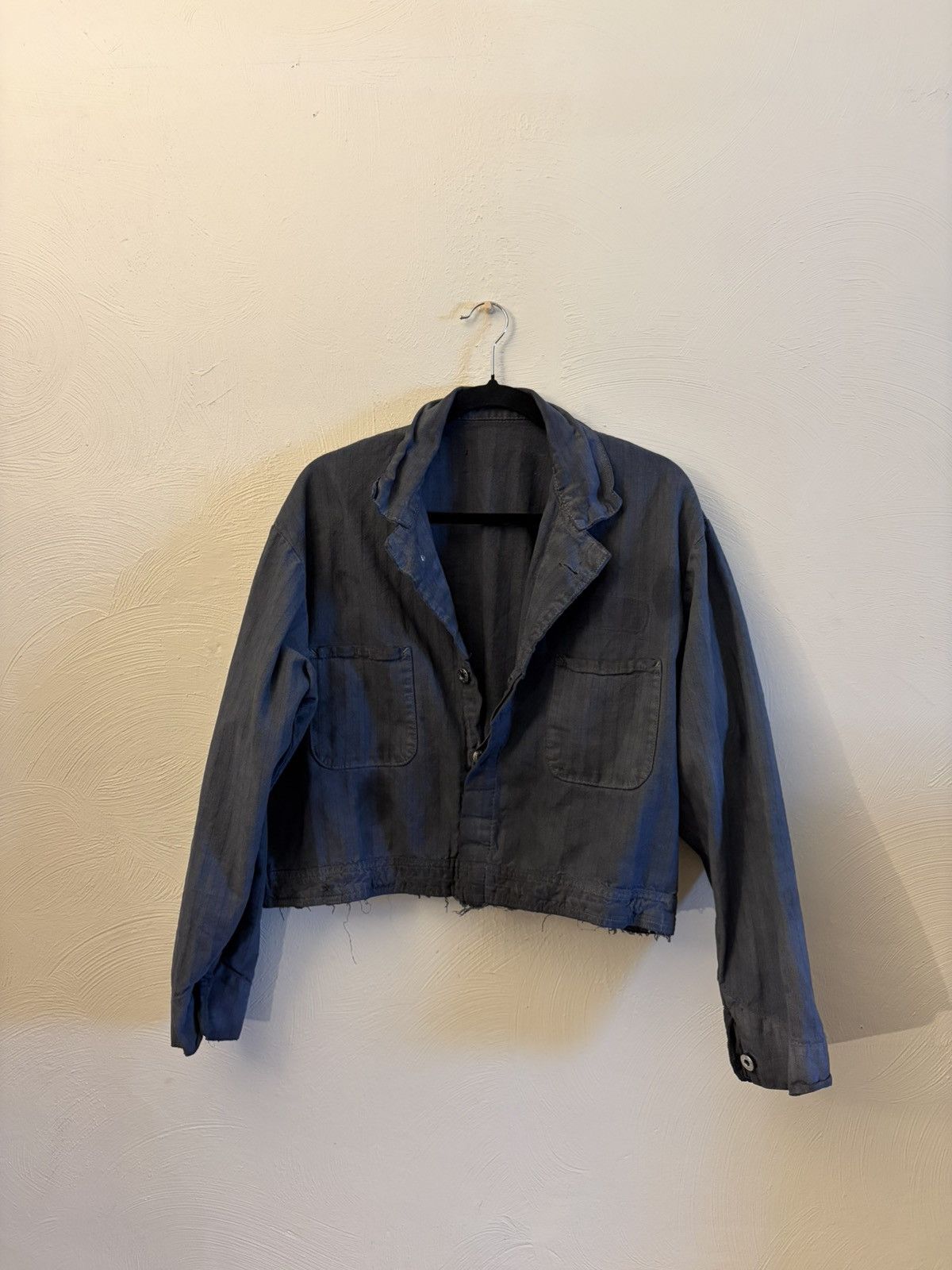 Vintage 1970s Cropped Work Jacket Size US S / EU 44-46 / 1 - 1 Thumbnail