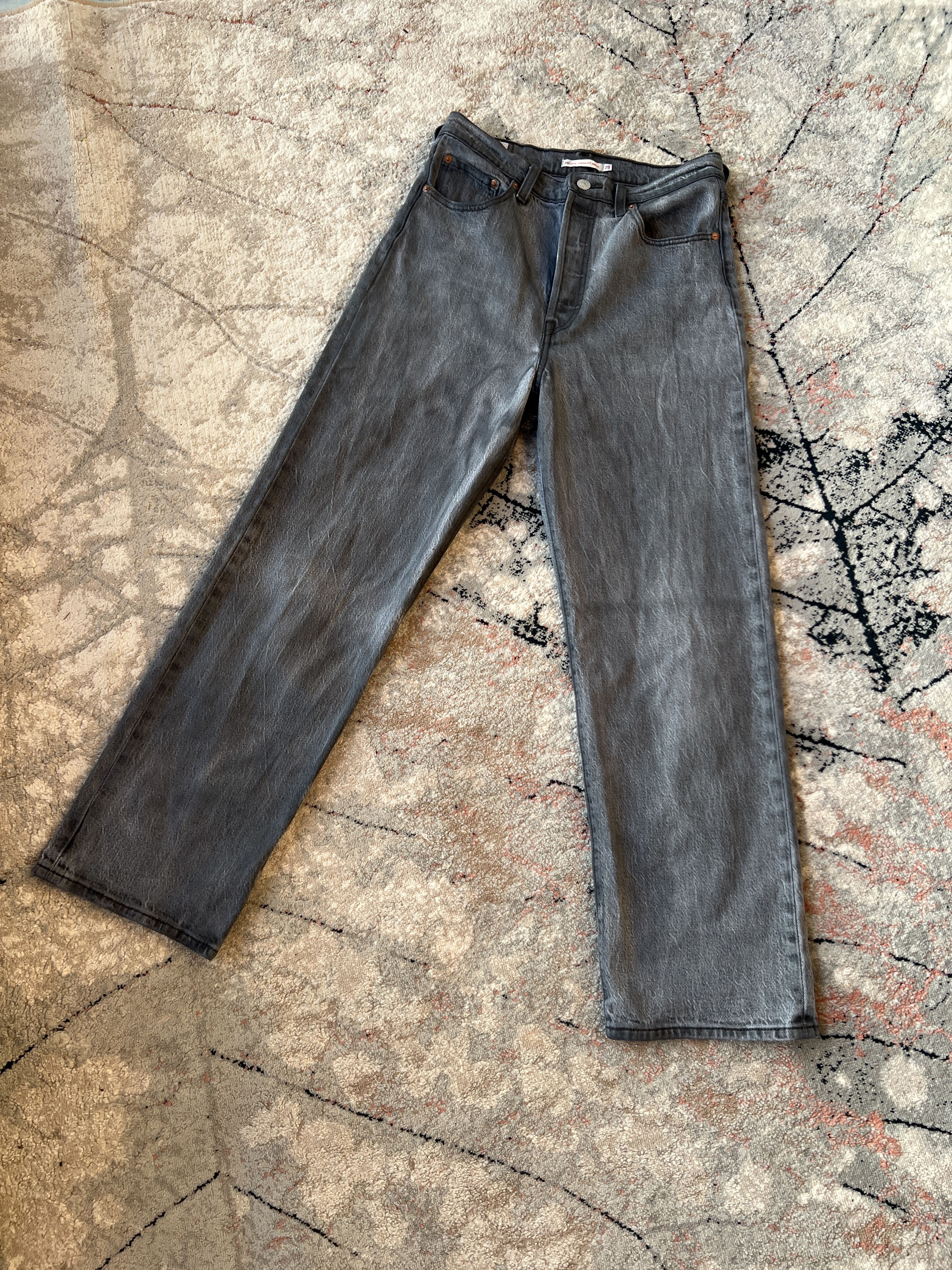 Levi's Levi's Ribcage Straight Ankle Jeans Size 29" - 1 Thumbnail