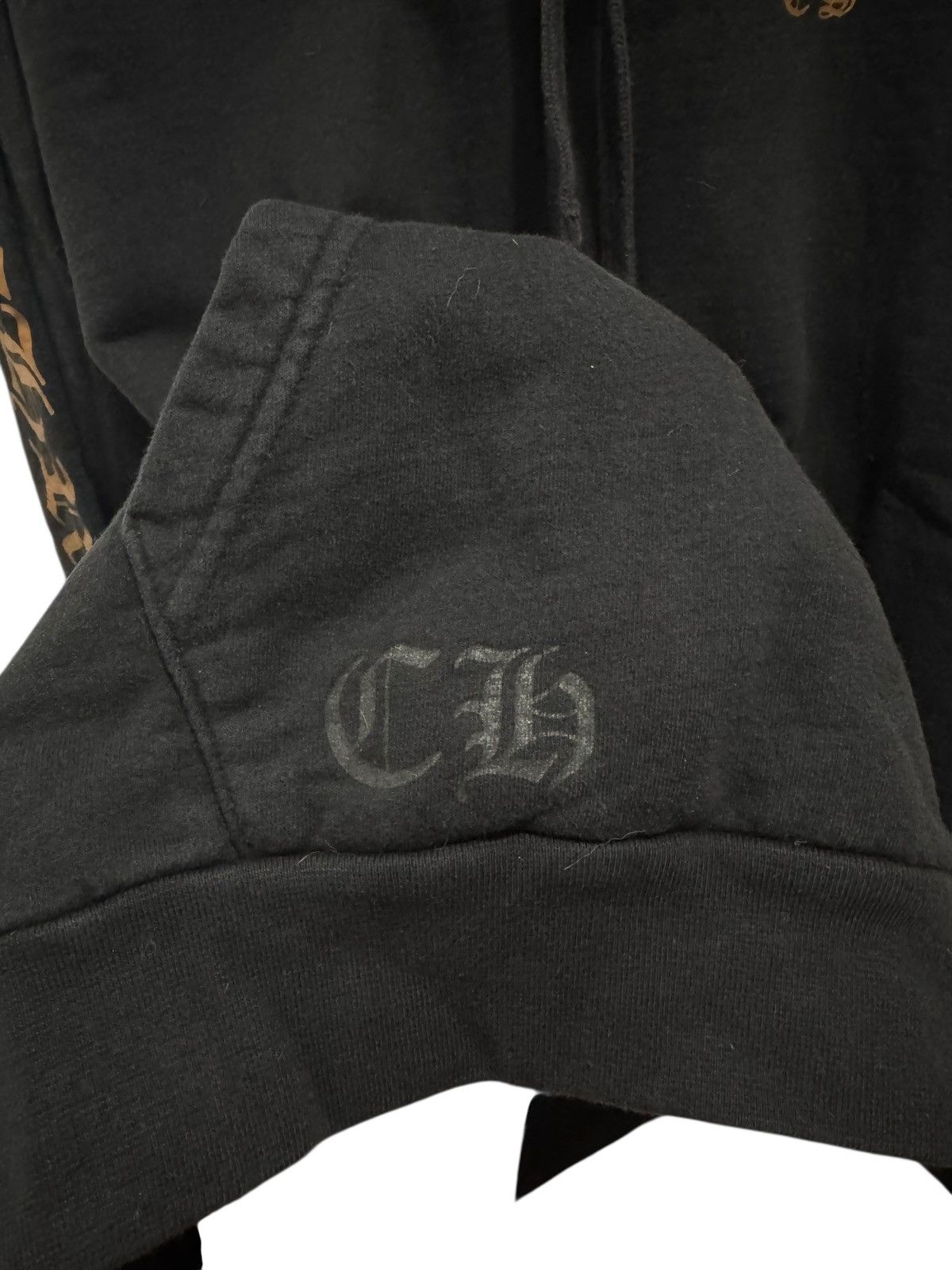 パーカー・フーディ Chrome Hearts Vertical Logo FU Hoodie Black Brown Chrome Hearts Vertical Logo FU Hood Hoodie Black/Brown Men's