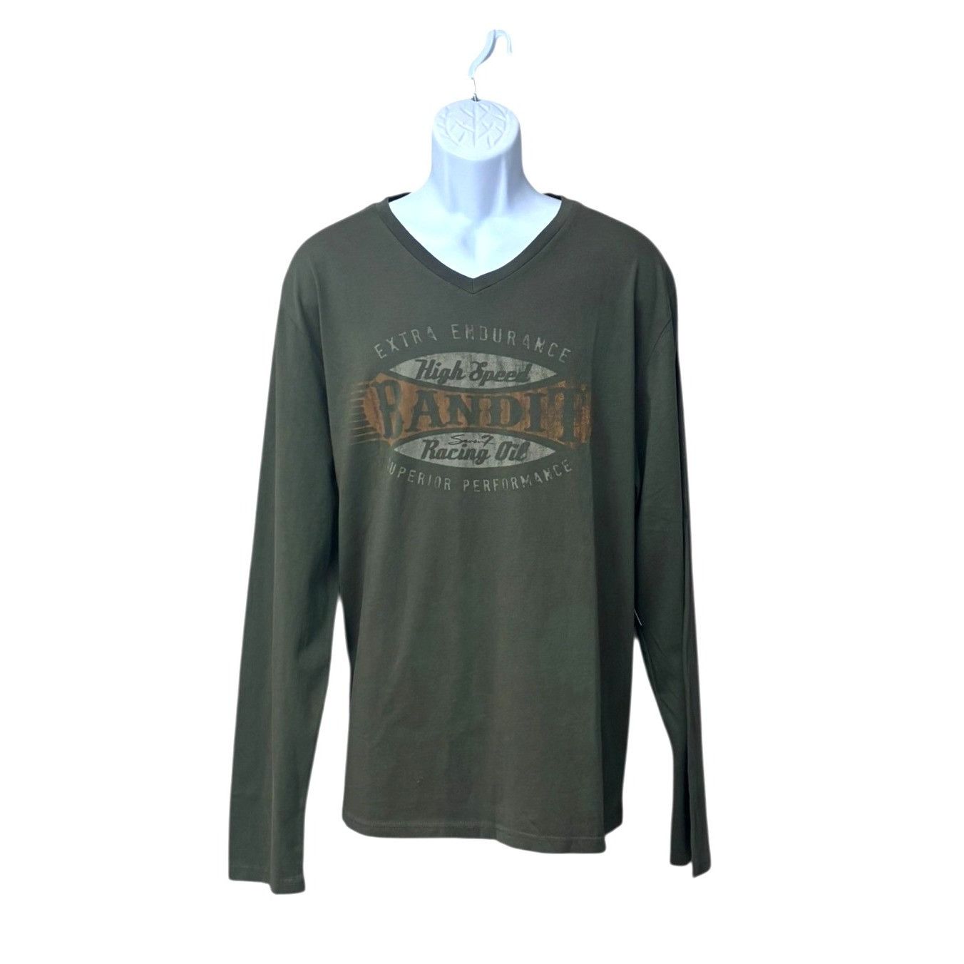 Other Seven7 Men’s V-neck Long Sleeve Graphic Cotton Tee, Hunter Size US XL / EU 56 / 4 - 6 Thumbnail