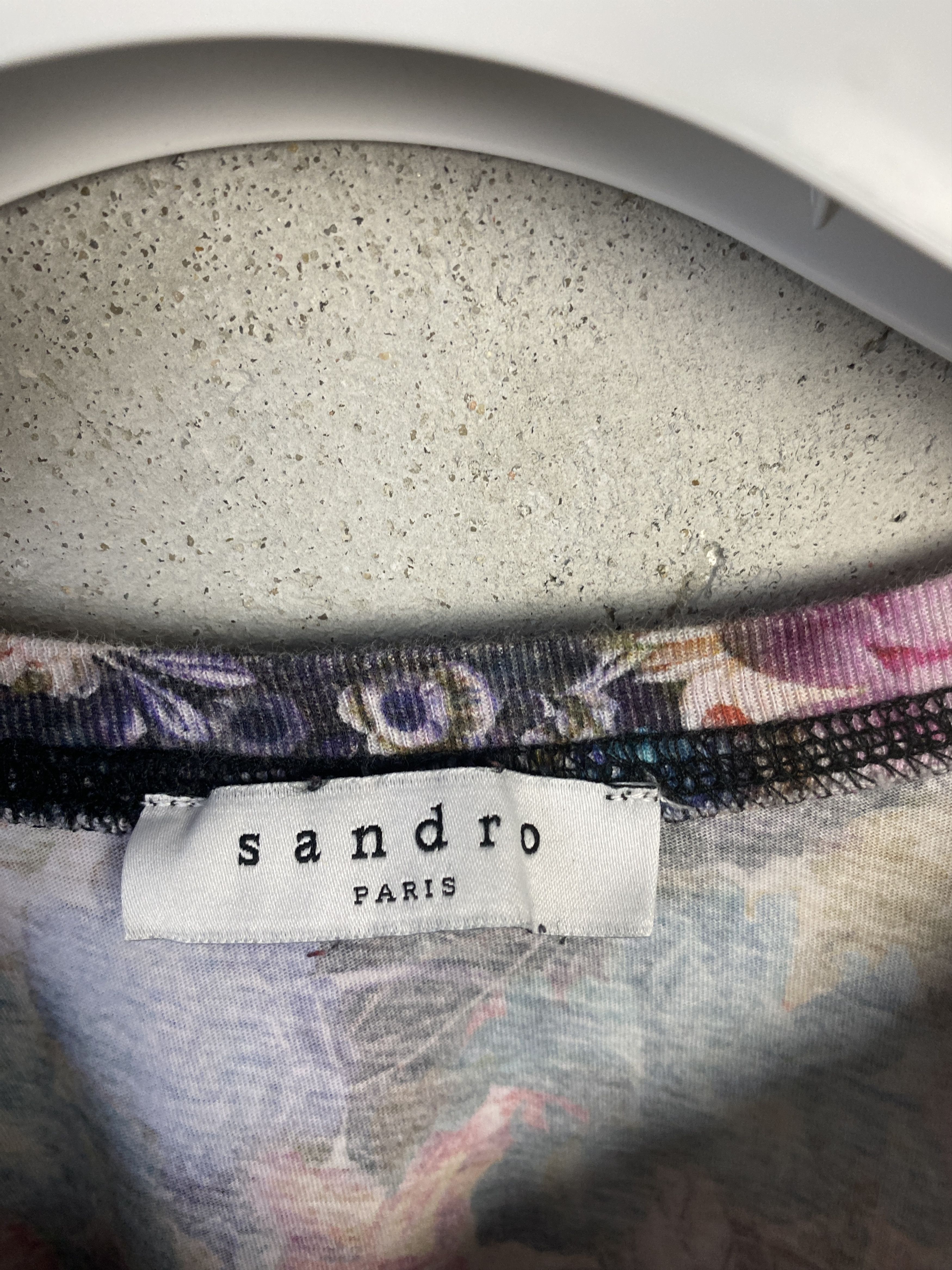 Sandro Sandro multicolor printed t-shirt tee casual Size S / US 4 / IT 40 - 3 Thumbnail