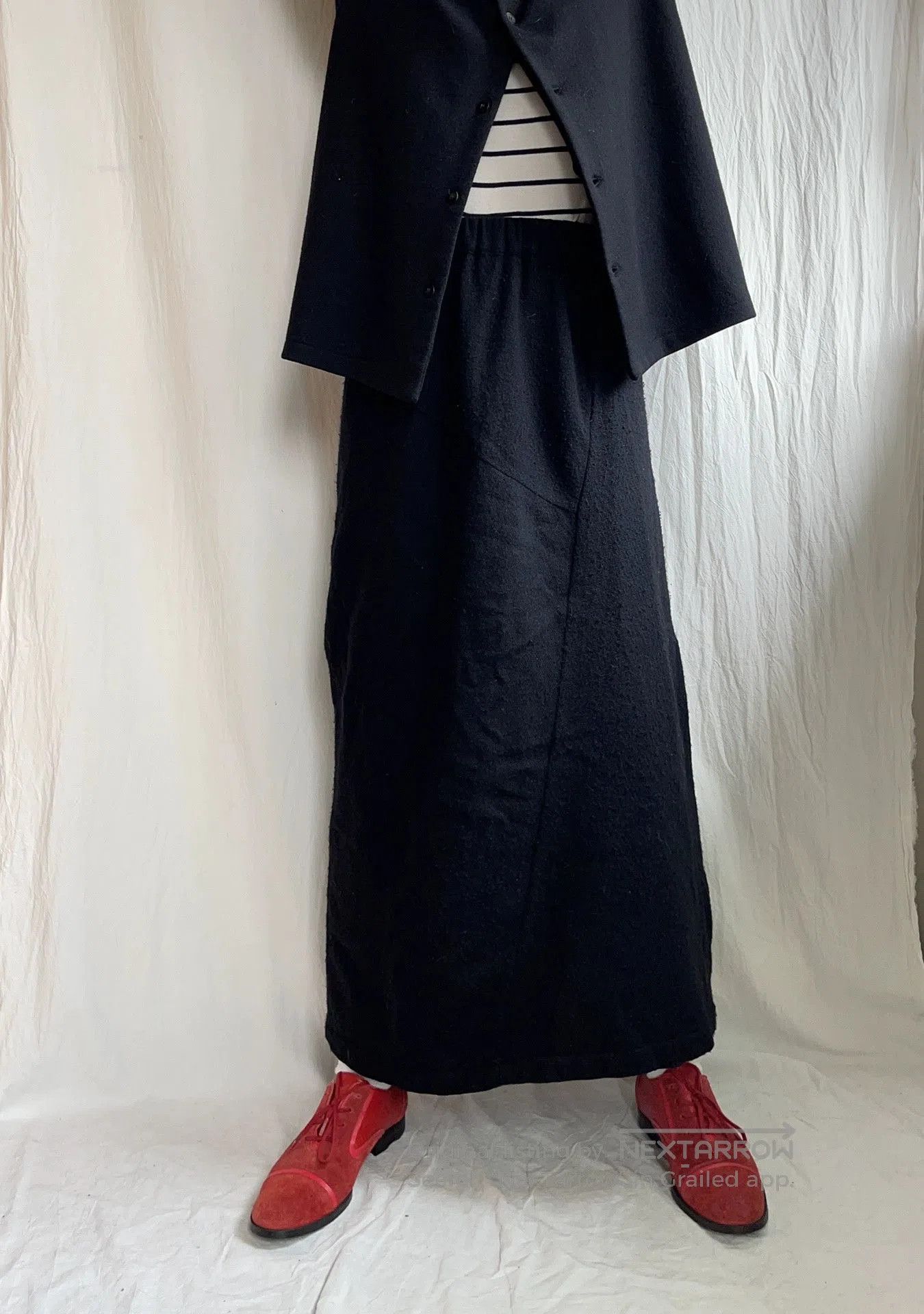 Comme des Garcons Comme des Garcons 1994FW Wool Midi Skirt. Size 26" / US 2 / IT 38 - 1 Thumbnail