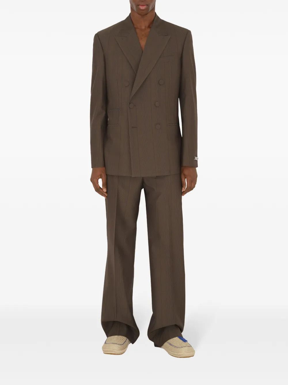 Burberry o1w1db10326 Peak-Lapel Wool Blazer in Brown Size US L / EU 52-54 / 3 - 2 Thumbnail