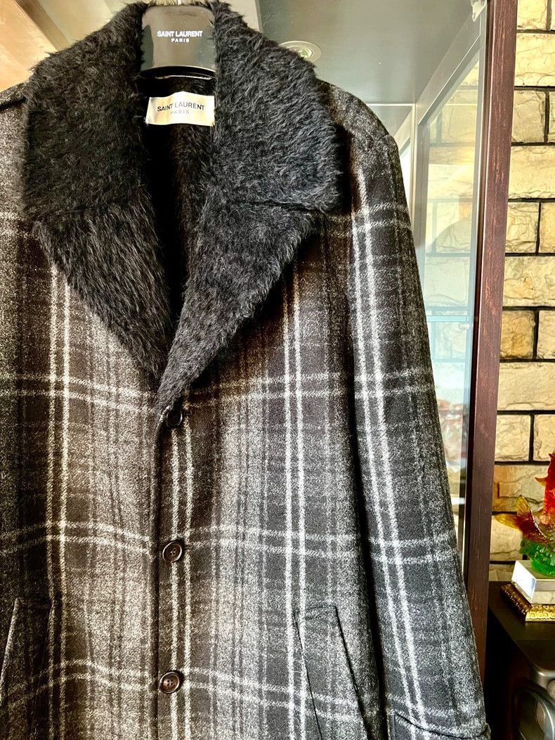Saint Laurent Paris Saint Laurent Paris Camel wool plaid coat-2506 Size US M / EU 48-50 / 2 - 2 Thumbnail