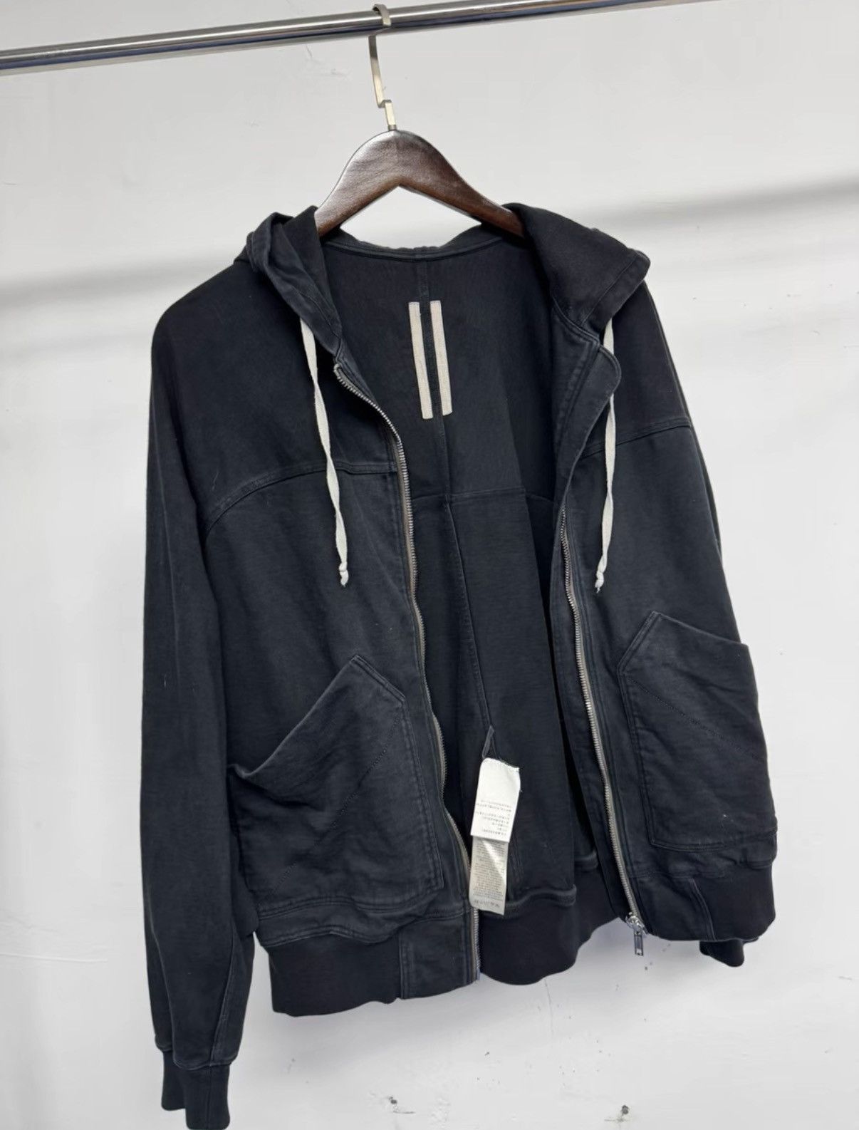 Rick Owens Rick Owens Main Line Cropped Heavyweight Full-Zip Hoodie K37 Size US M / EU 48-50 / 2 - 6 Thumbnail