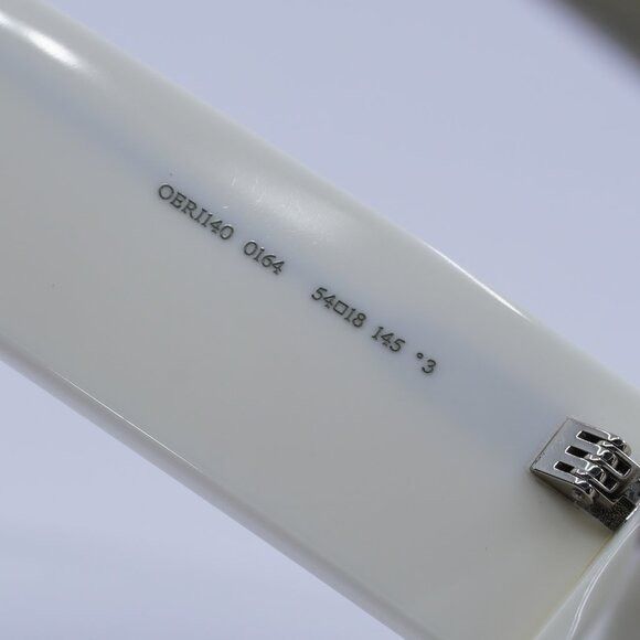 Off-White Off-White OERI140 TROY 0164 Sunglasses White Rectangle Frame Size ONE SIZE - 7 Thumbnail