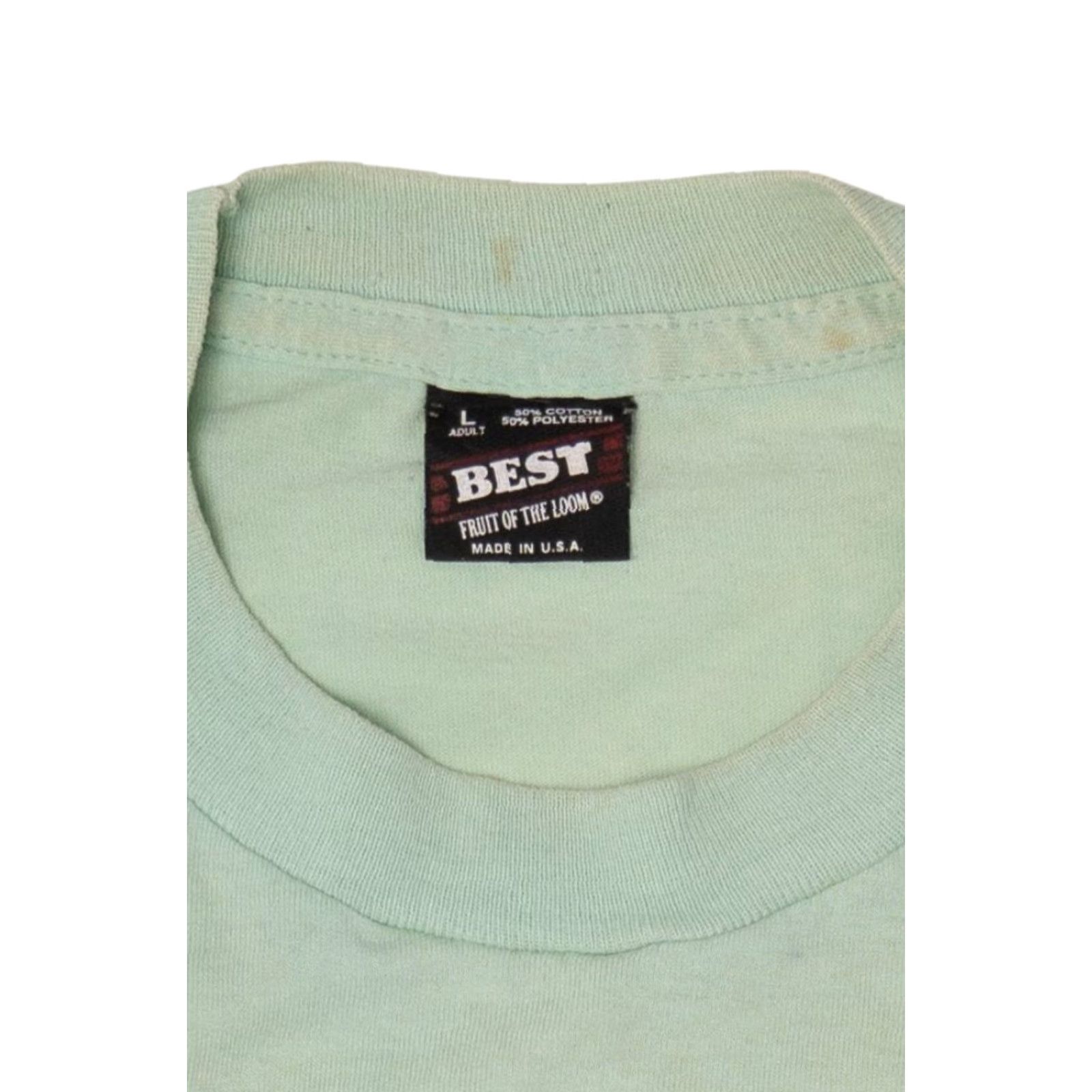 Fruit Of The Loom VINTAGE Stall Talk Funny Horse Single Stitch T-Shirt Nike? Size US L / EU 52-54 / 3 - 3 Thumbnail