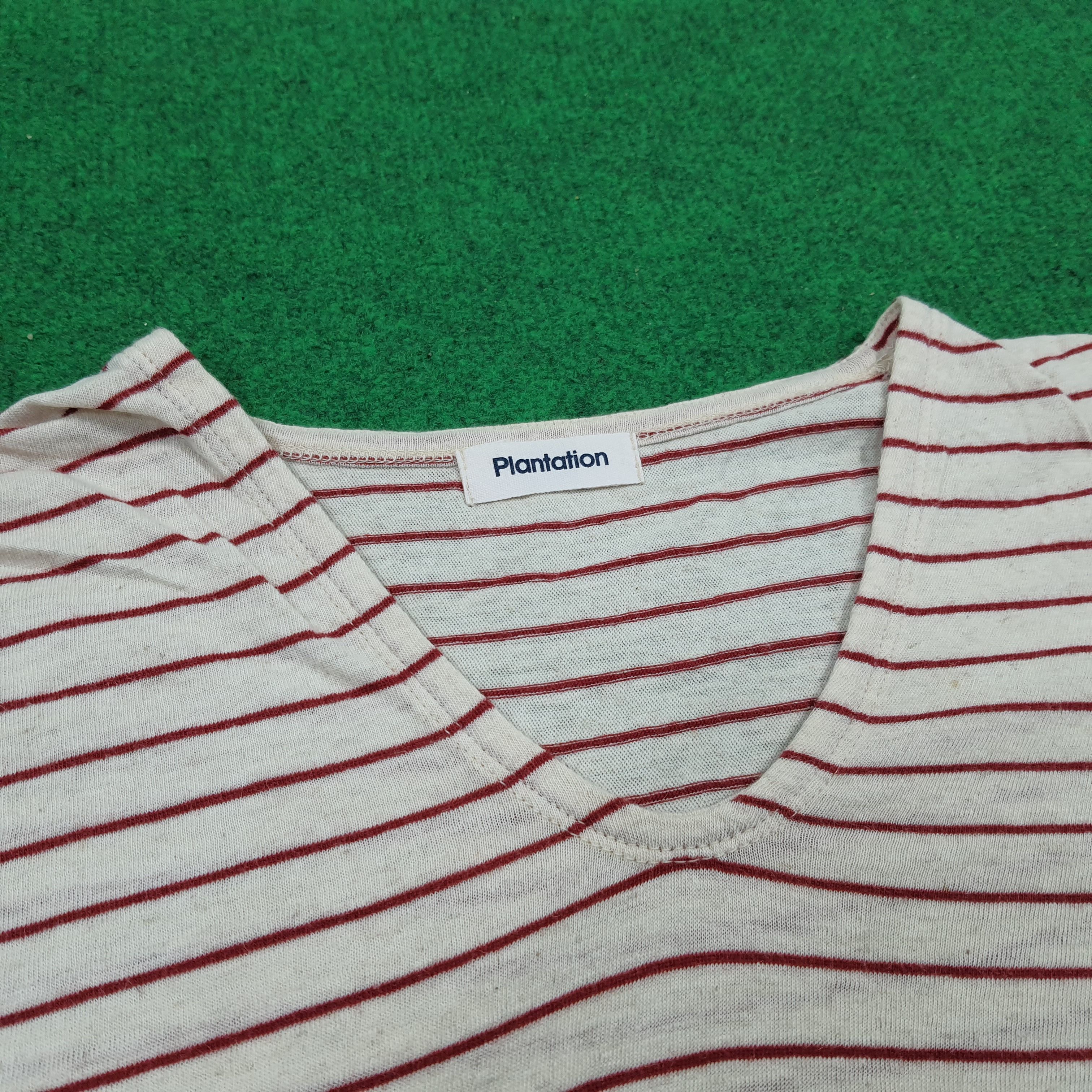 Issey Miyake × Japanese Brand × Vintage Vintage Plantation by Issey Miyake Japan Stripes Tshirt Size M / US 6-8 / IT 42-44 - 5 Thumbnail