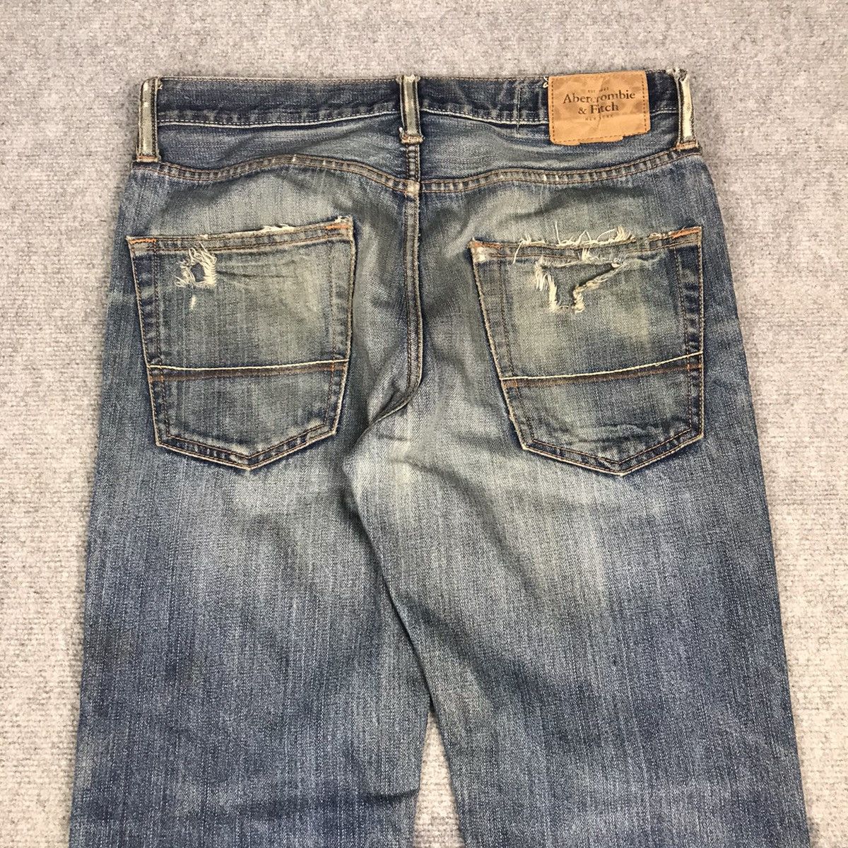 Japanese Brand Abercrombie fitch Distressed denim Japanese style pants Size US 30 / EU 46 - 11 Thumbnail
