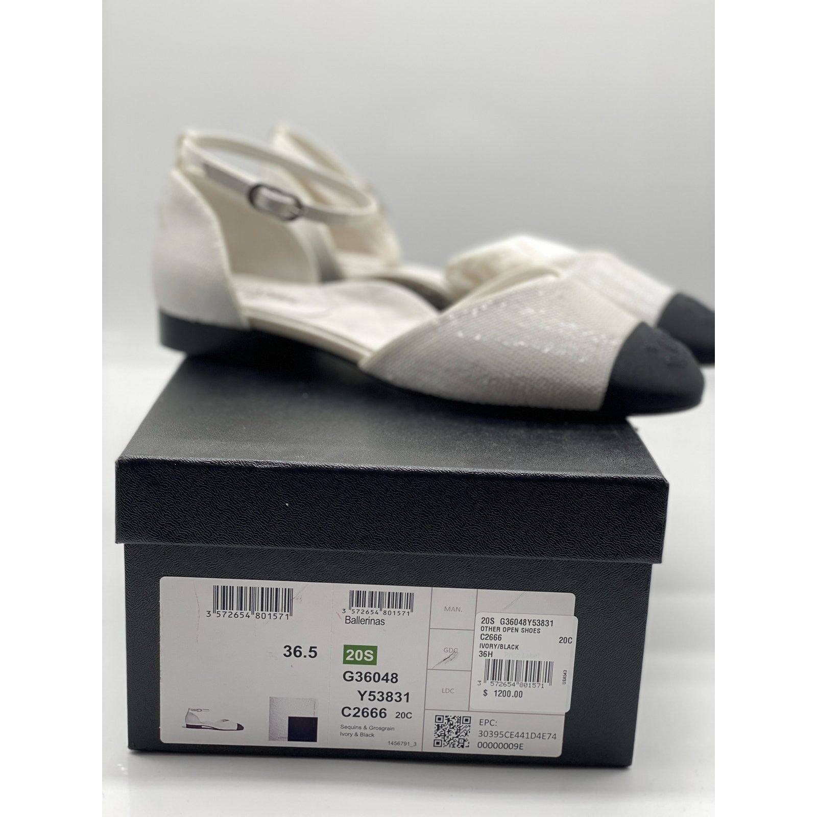 Chanel Chanel Sequin Grosgrain Ankle Strap Ballerinas sz. 36.5 EU Size US 6.5 / IT 36.5 - 2 Thumbnail