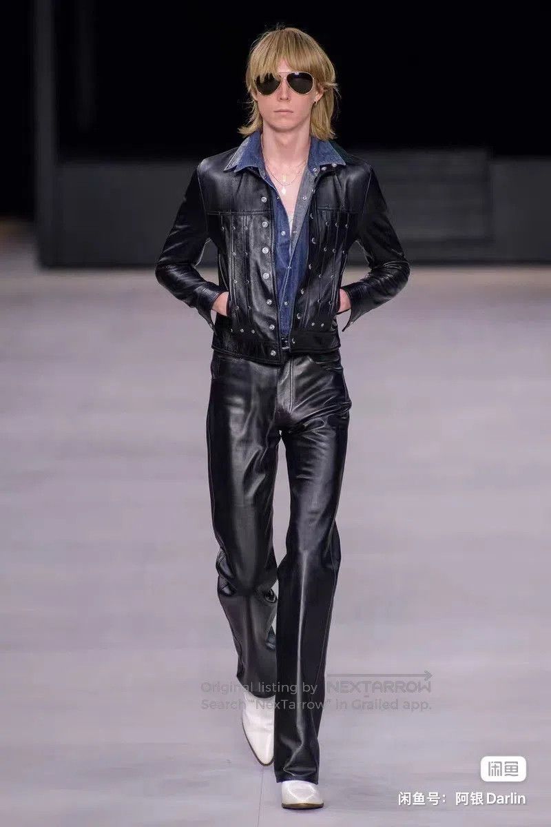 Celine CELINE Black Rivet Leather Jacket| Size US L / EU 52-54 / 3 - 6 Thumbnail