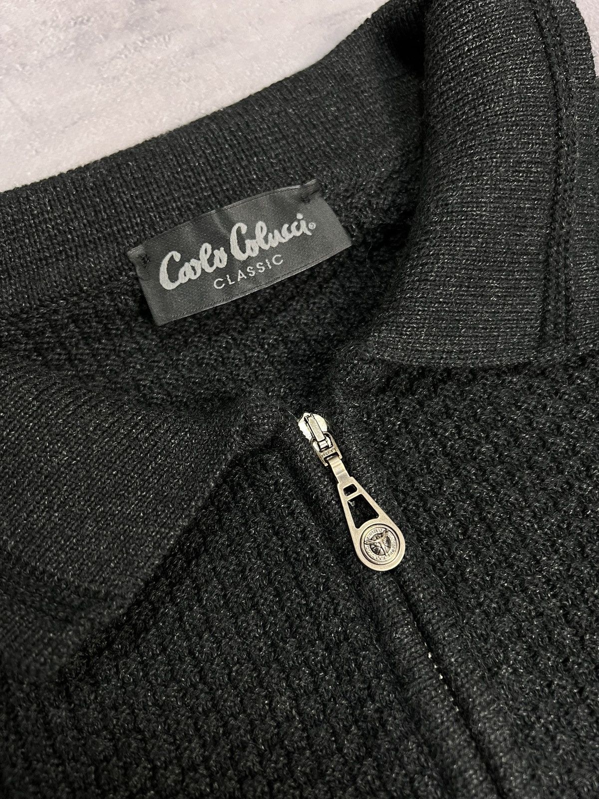 Carlo Colucci × Vintage Carlo Colucci 1/3 Zip Sweater Size US L / EU 52-54 / 3 - 3 Thumbnail