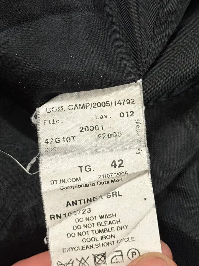 Emporio Armani SS2006 Emporio Armani Black Ruched Wool Blazer Jacket Size S / US 4 / IT 40 - 12 Thumbnail