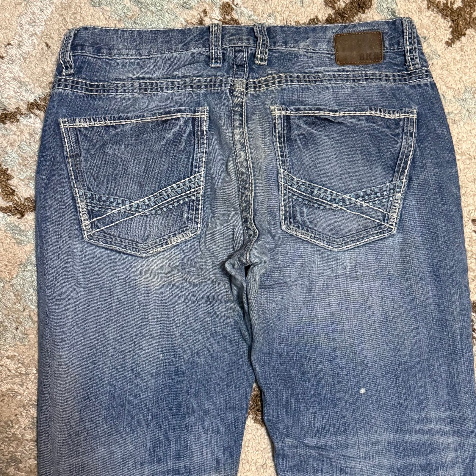 BKE BKE Buckle Mens Aiden Bootcut Jeans Size 34R Light Wash Size US 34 / EU 50 - 3 Thumbnail