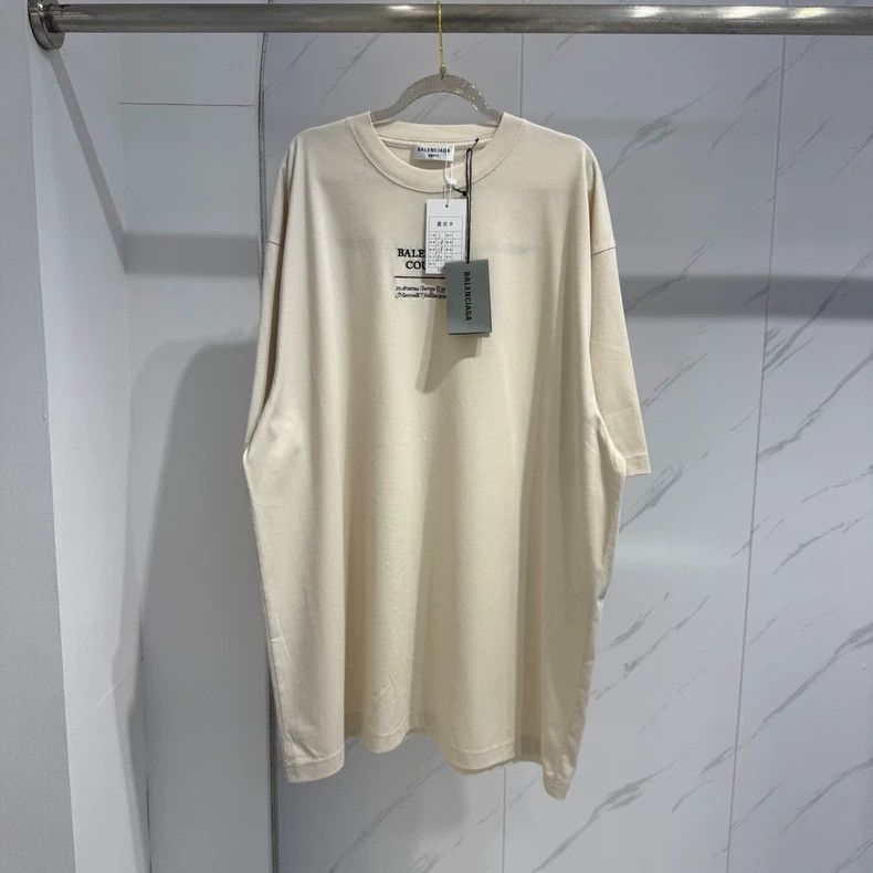 Balenciaga Balenciaga Fashion Limited Beige Front and Back Embroidere Size US S / EU 44-46 / 1 - 1 Thumbnail