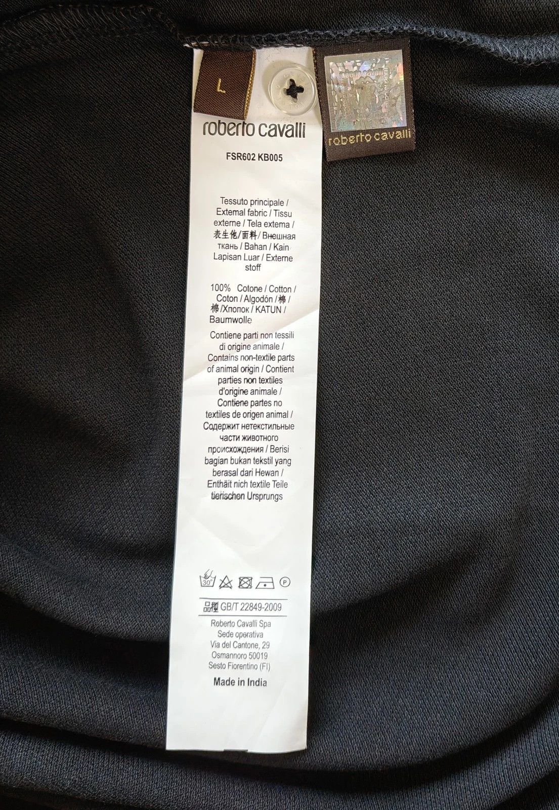 Roberto Cavalli Robert Cavalli RC Monogram-Embroidered Polo Shirt T / 6008 Size US L / EU 52-54 / 3 - 7 Thumbnail