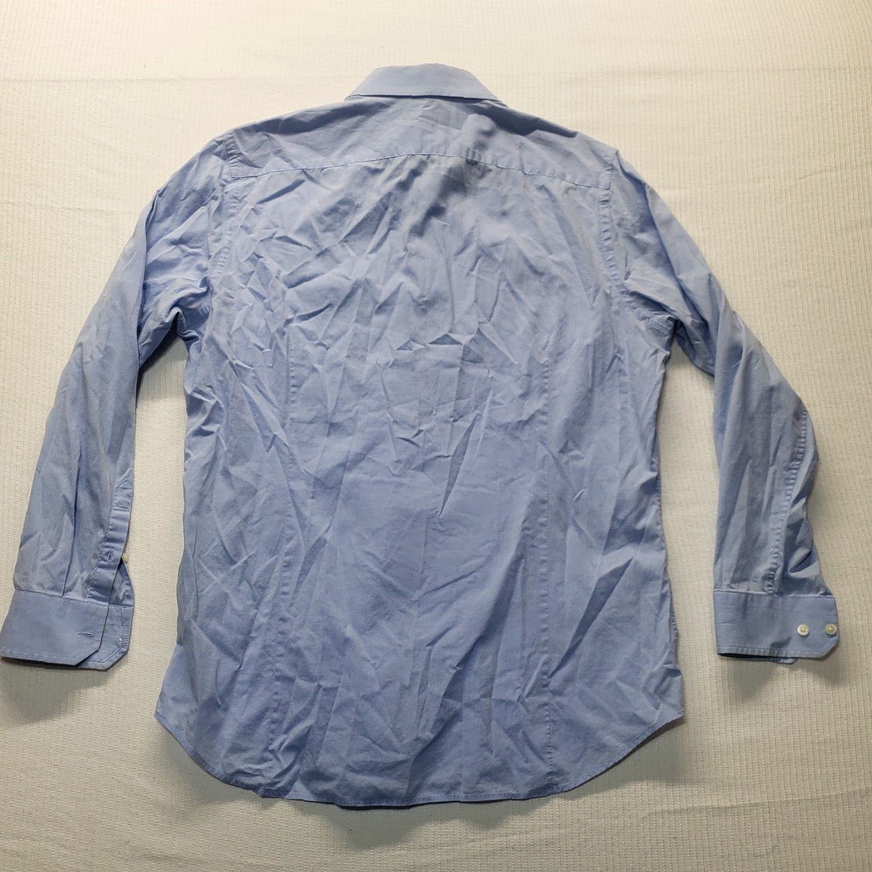 Banana Republic Banana Republic Shirt Adult Men L Blue Slim Button-Up Long Sleeve Regular Cotton Casual Business Travel Party/Cocktail Knit? Size US L / EU 52-54 / 3 - 7 Thumbnail