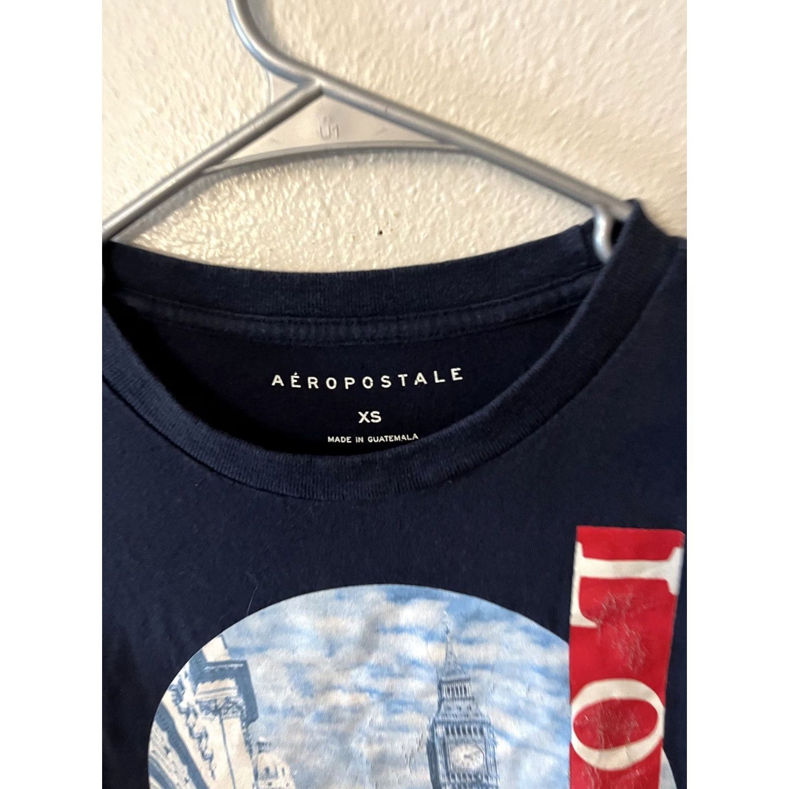 Aeropostale ✅ Aeropostale Graphic Tee Mens Shirt Size XS Navy Blue W/ Logo Men London Daily Shipping, Vintage Style Size US XS / EU 42 / 0 - 2 Thumbnail