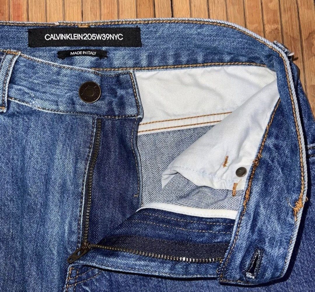 Calvin Klein 205W39NYC SS19 Reflective Patch Denim Jeans Size US 26 / EU 42 - 7 Thumbnail
