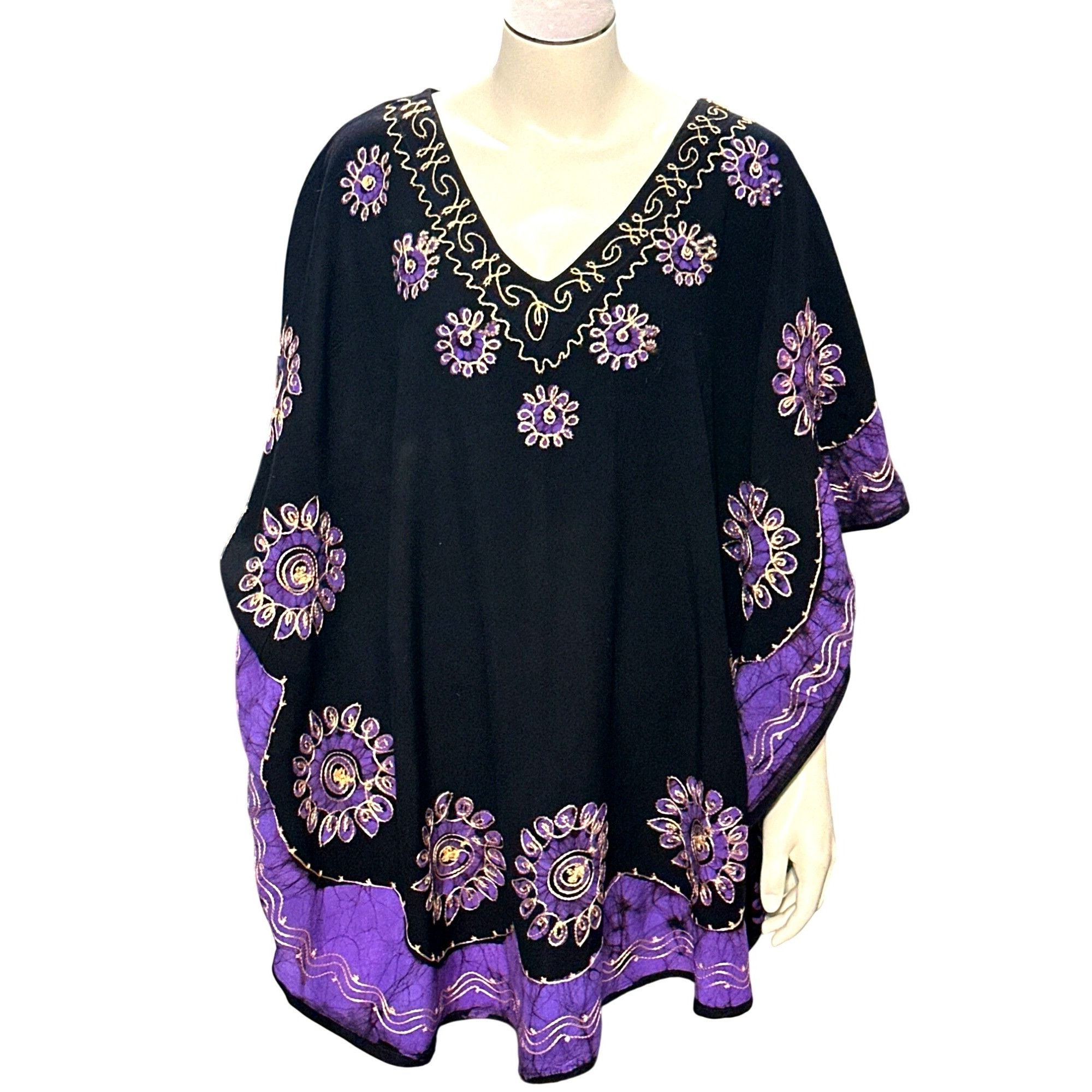 Other CCC Look Feel Like a Bohemian Goddess Black Purple Gold Embr Size ONE SIZE - 1 Thumbnail