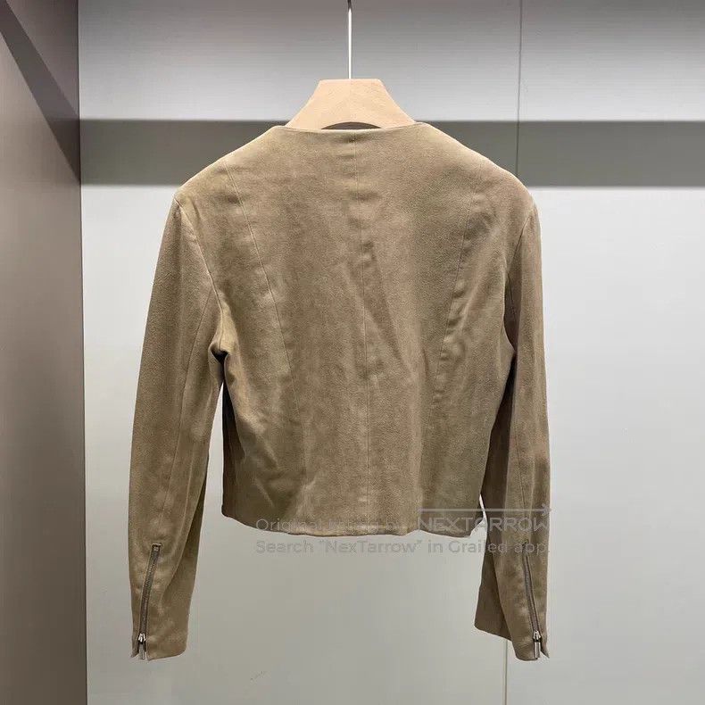 The Row The Row size 8 Khaki lambskin coat Size L / US 10 / IT 46 - 2 Thumbnail