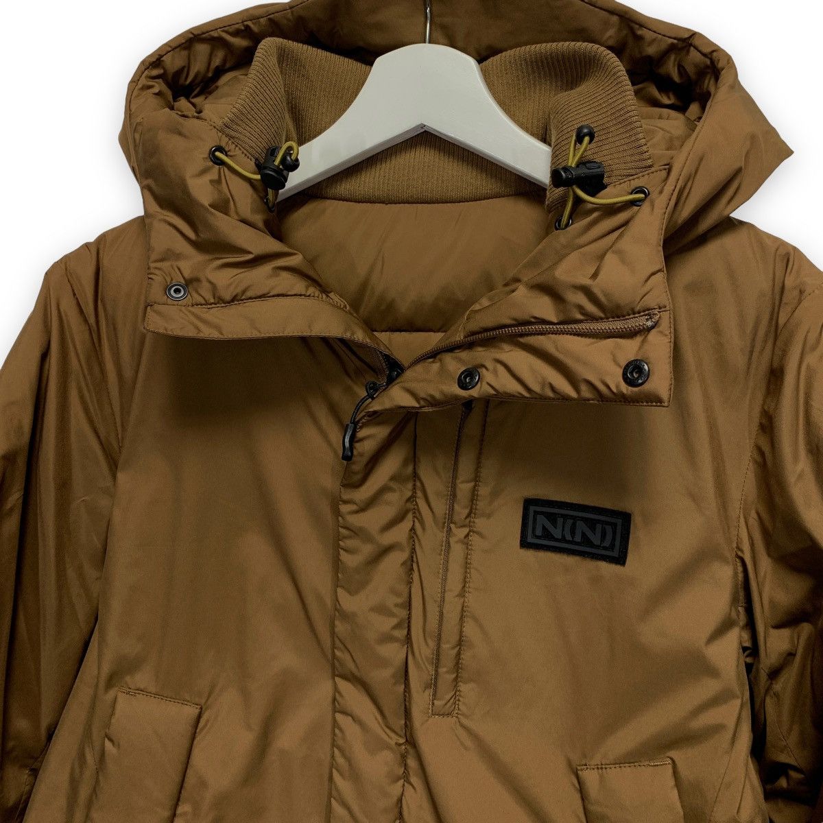 Number (N)ine NUMBER NINE LOGO DOWN PUFFER JACKET BROWN Size US S / EU 44-46 / 1 - 2 Thumbnail