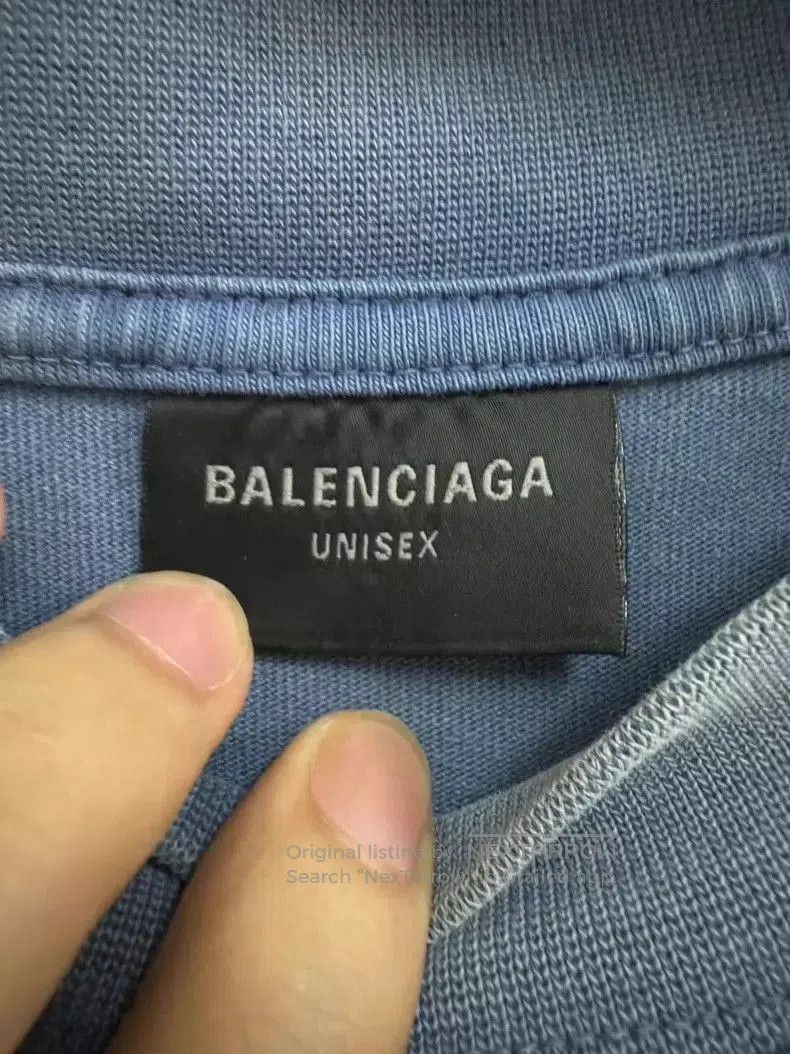 Balenciaga Balenciaga Be Kind Distressed Short Sleeve Shirt. Size US L / EU 52-54 / 3 - 3 Thumbnail
