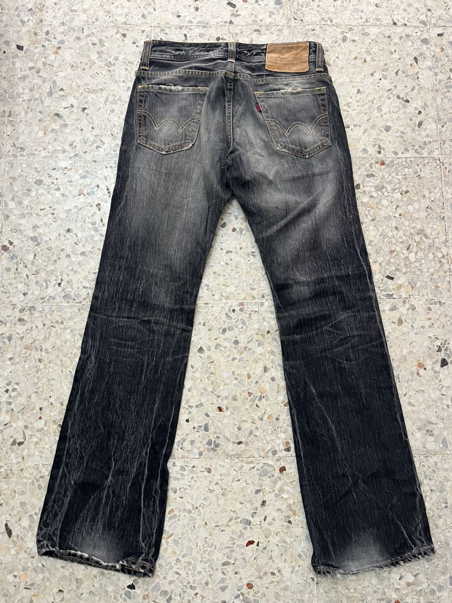 Edwin Vintage Edwin Rare Whiskey Black Distressed Denim Jeans Size US 31 - 8 Thumbnail