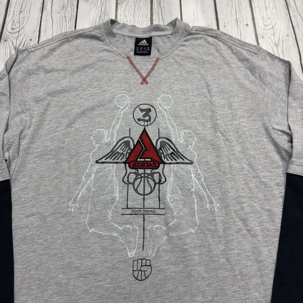 Adidas × Vintage Vintage Adidas Basketball long sleeve tee Size US XXL / EU 58 / 5 - 3 Thumbnail