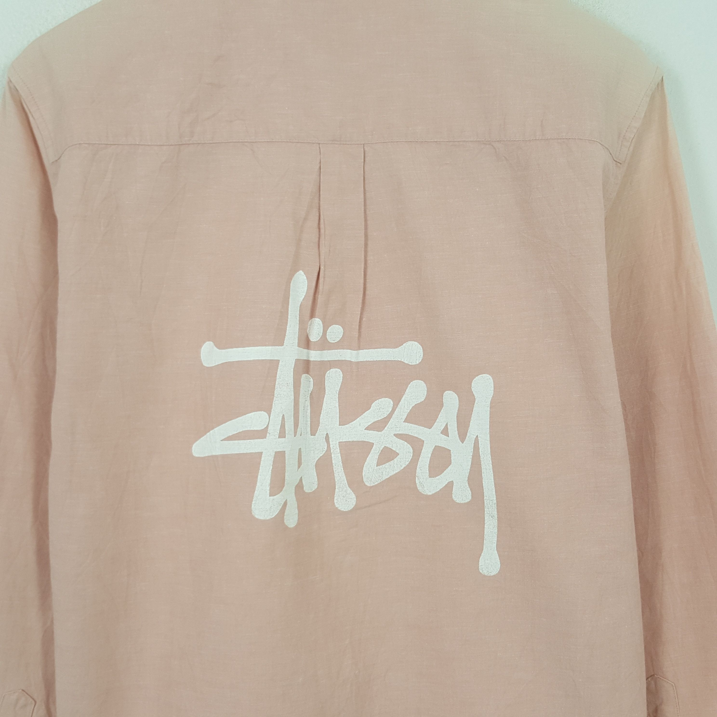 Stussy Vintage Stussy Custom Big Logo Button Up Shirt Size US M / EU 48-50 / 2 - 2 Thumbnail