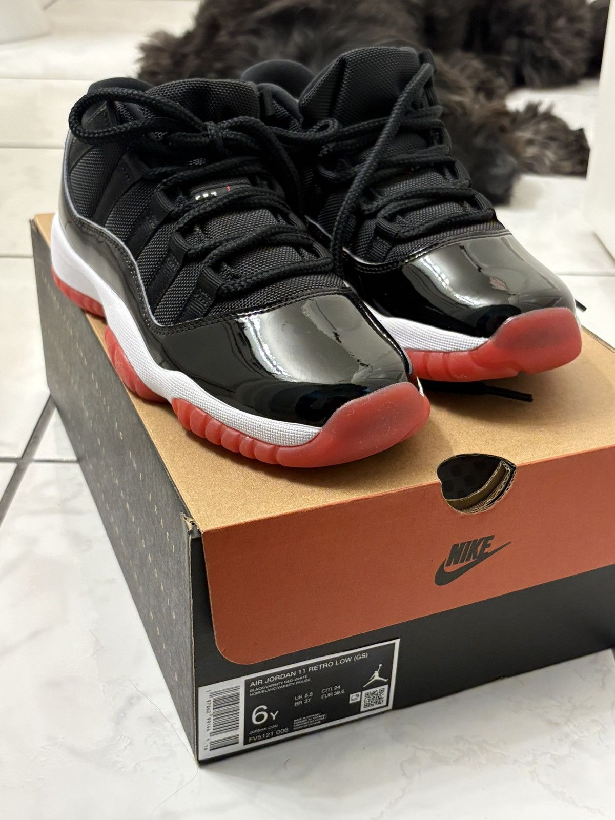 Nike Size 6 Jordan 11 Retro Low Bred Size US 6 / EU 39 - 1 Thumbnail