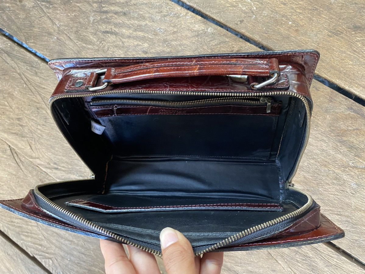 Jean Paul Gaultier Jean Paul Gaultier Croc-Embossed 2-Way Bag (Missing Sling) Size ONE SIZE - 8 Thumbnail