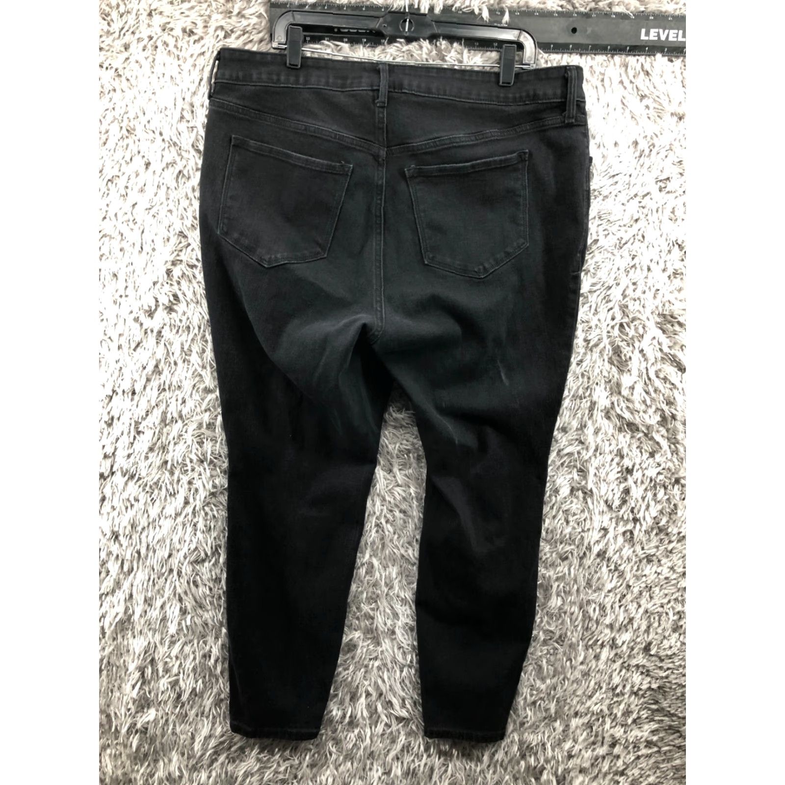 Old Navy Old Navy Jeans Womens Plus Size 20 High Rise Super Skinny Dark Wash Black Size 42" / US 20 - 5 Thumbnail